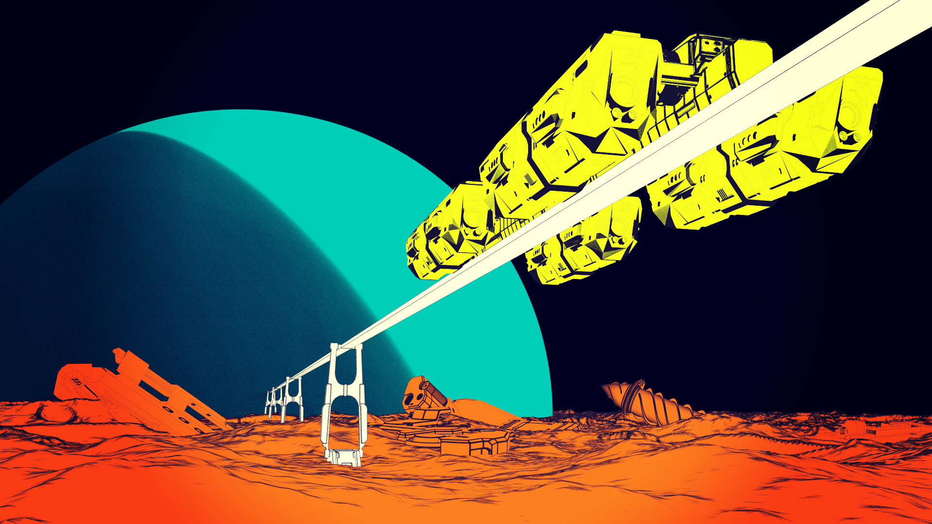 Artstation Counter Weight Maglev To The Blue Sky Dome Ben Nicholas