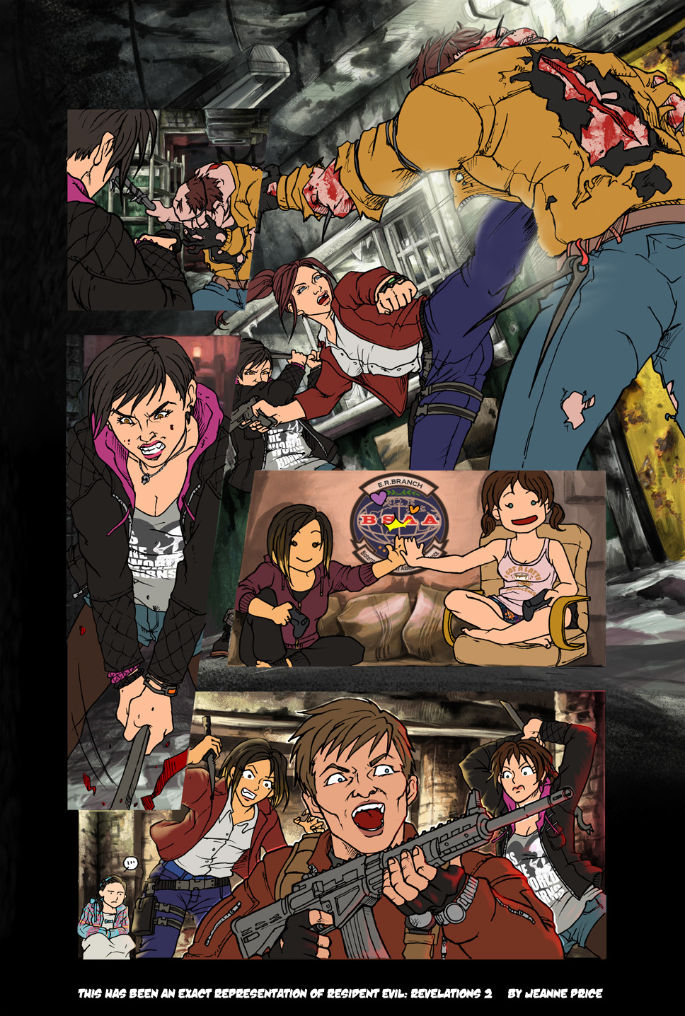 With the flats in place, I concentrate on the backgrounds, as this will inform my lighting when I come to do the light and shade.

I combine colour, multiply and opacity layers to get the look I want.