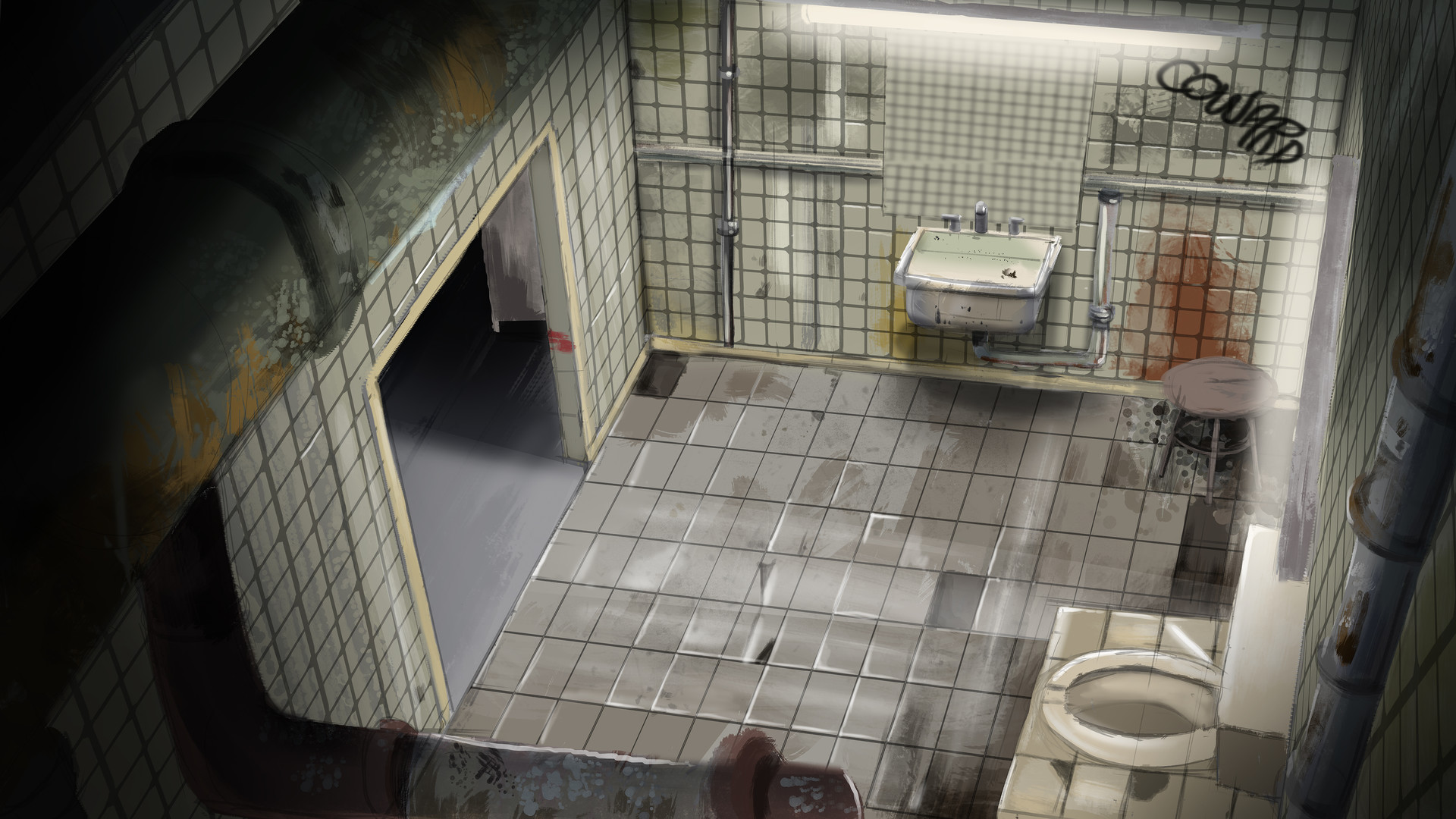 Gordon Rowe Locker Room Bathroom