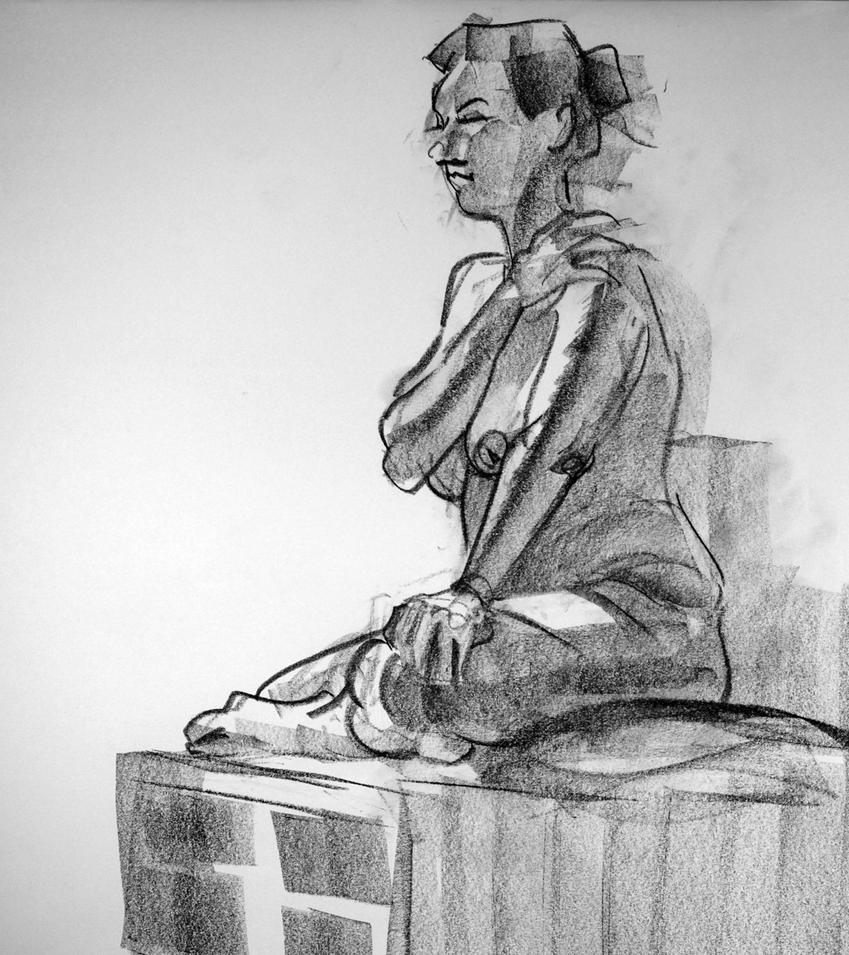 male nude life drawing