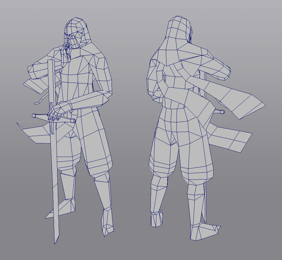 Artstation Low Poly Ninja Knight Artstation Low Poly Ninja Knight