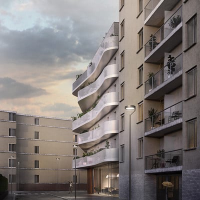 Play time architectonic image rdaa coopimmo logements et creche a bagneux 1r prix 02
