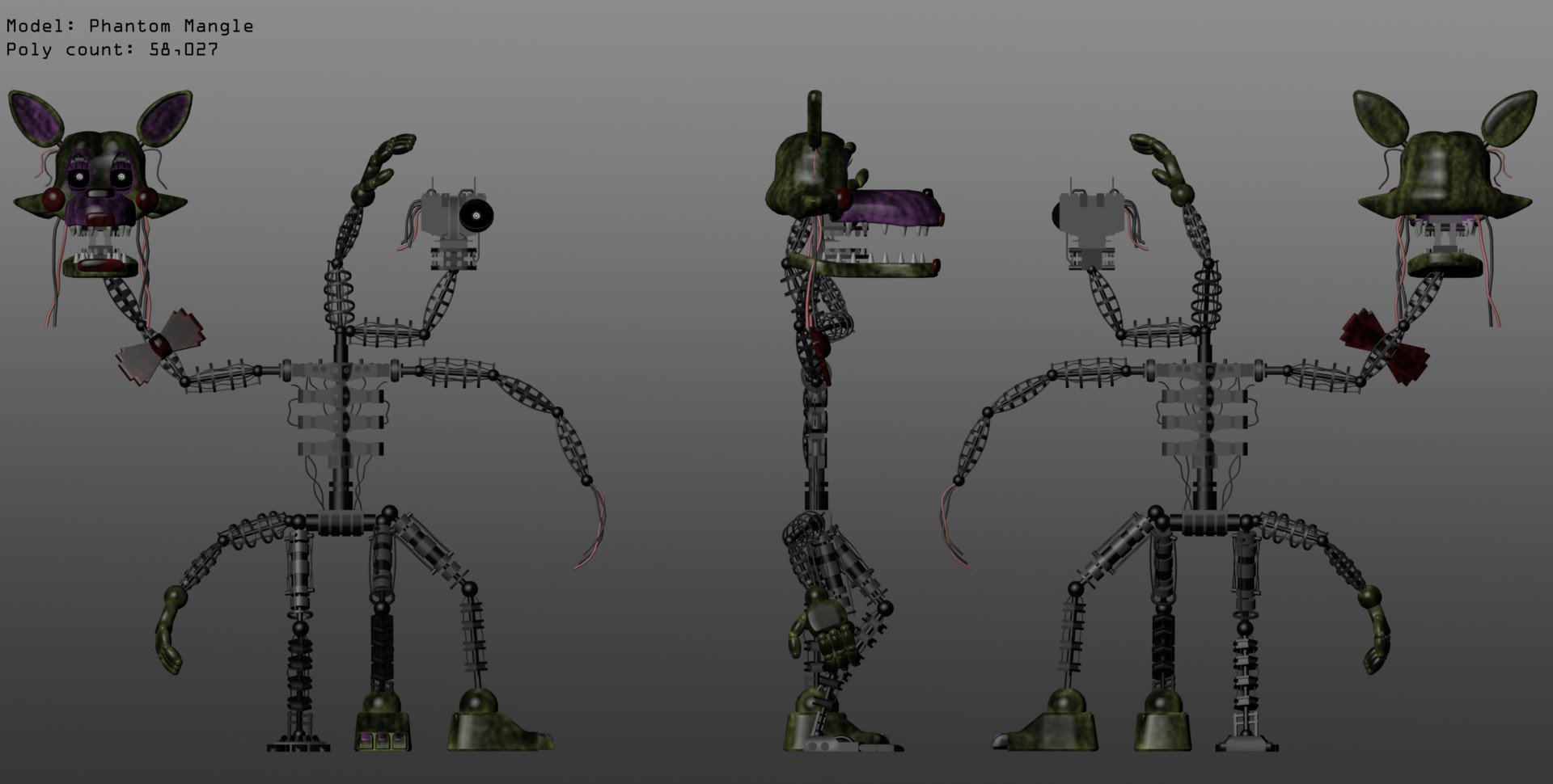 Thomas Honeybell - Five Nights at Freddy's 3 Fan-Made Phantom 3D Models