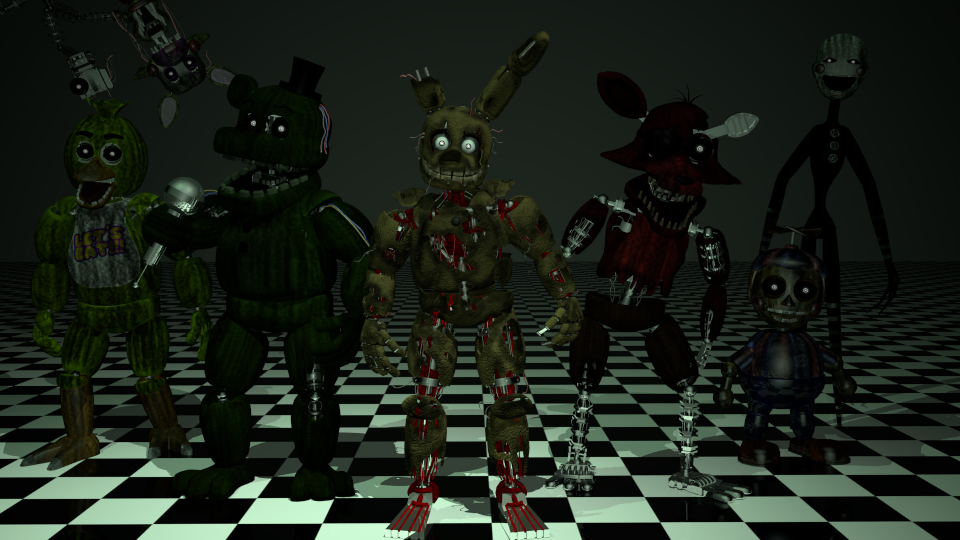 Video Game Five Nights at Freddy's 3 HD Wallpaper