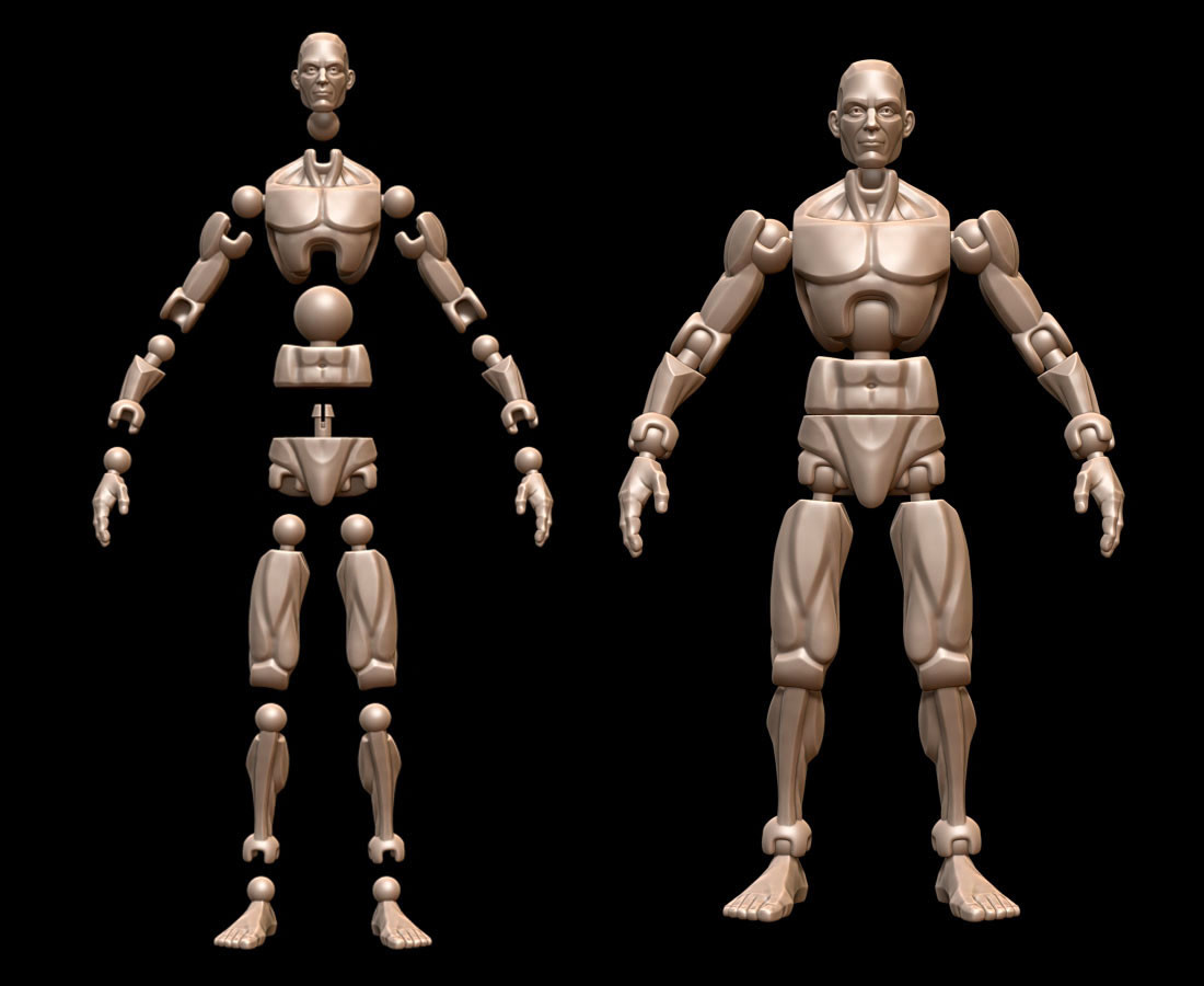 Can 3d model. 3д модель куклы. 3d printed action figure. sans articulated 3d model dolls. artstation 3d.
