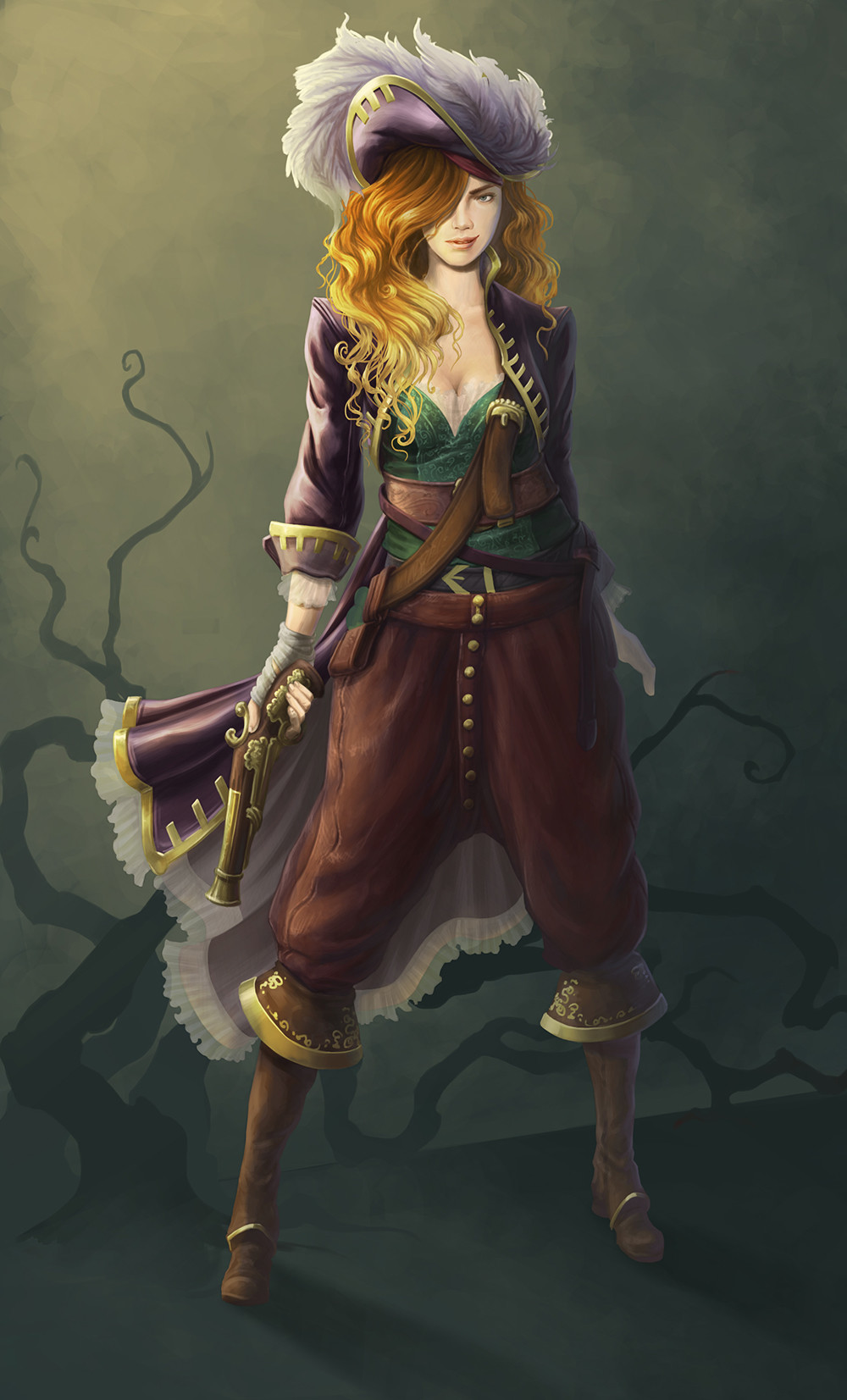 ArtStation - female pirate character, L H
