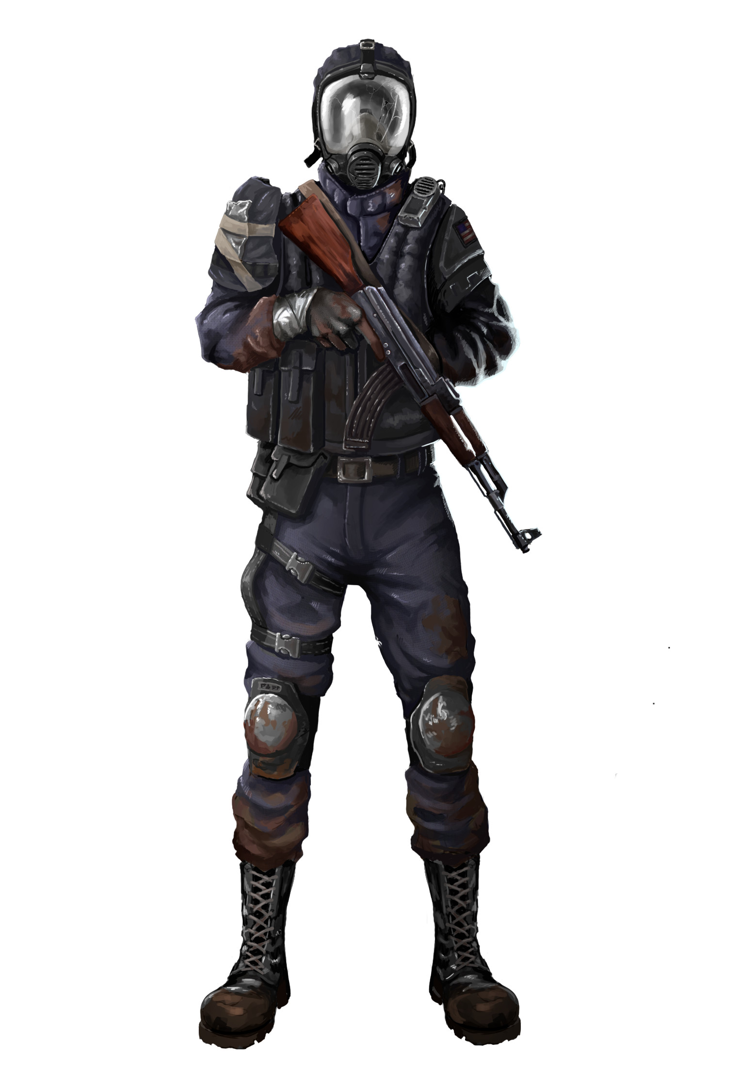Artstation Post Apocalyptic Characters Coty Polk Anime gas mask character illustration character art anime art character design dark anime art manga drawing. post apocalyptic characters coty polk