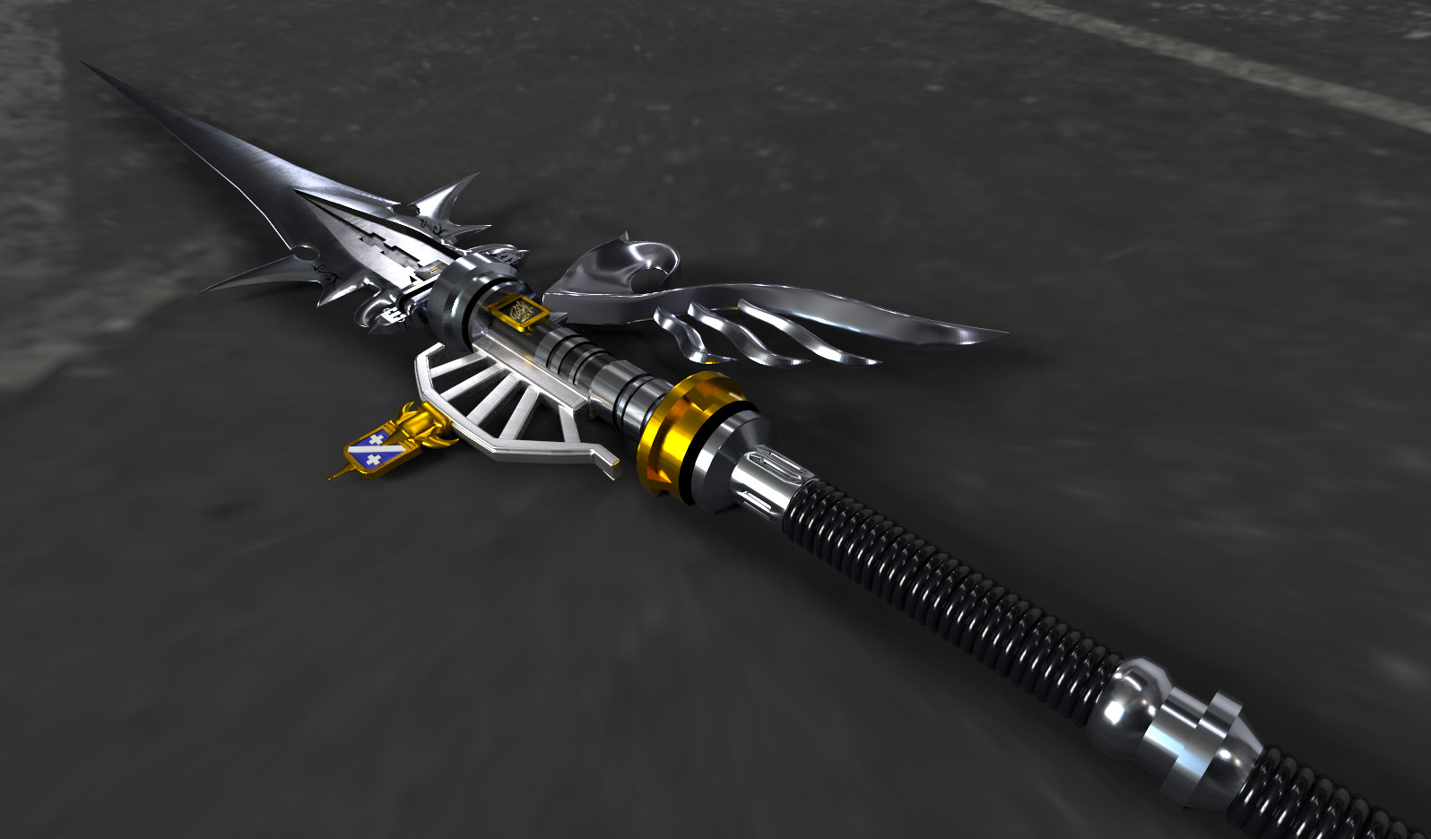 Recreating the Dragoon Lance from Final Fantasy XV. 