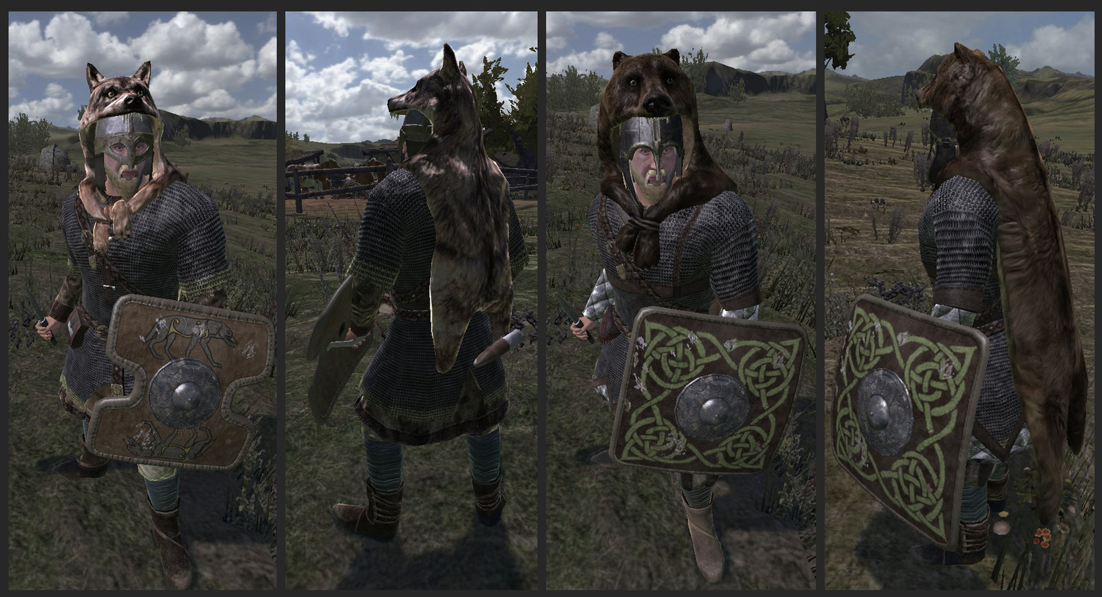 Some models I made for Mount & Blade: Warband's DLC, Viking Conque...