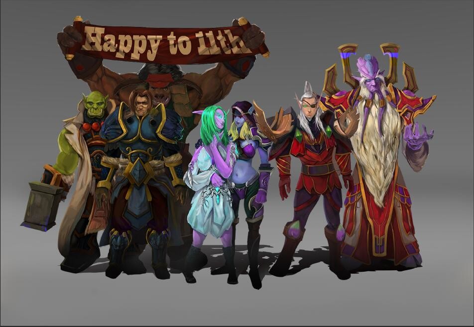 ArtStation happy birthday to wow