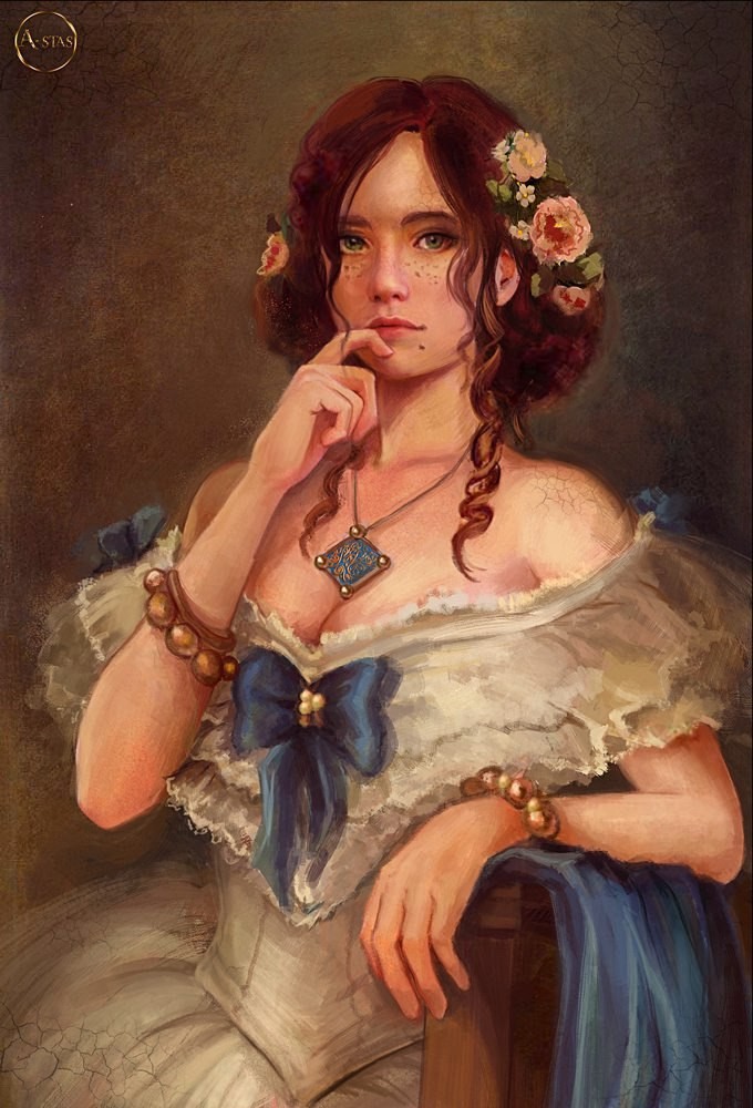 Artstation The Witcher Triss Merigold A Stas