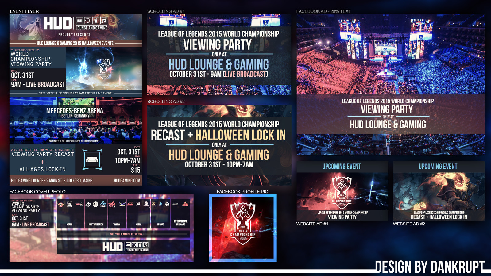 HUD Gaming Lounge - Halloween Marketing Campaign & League World Championships