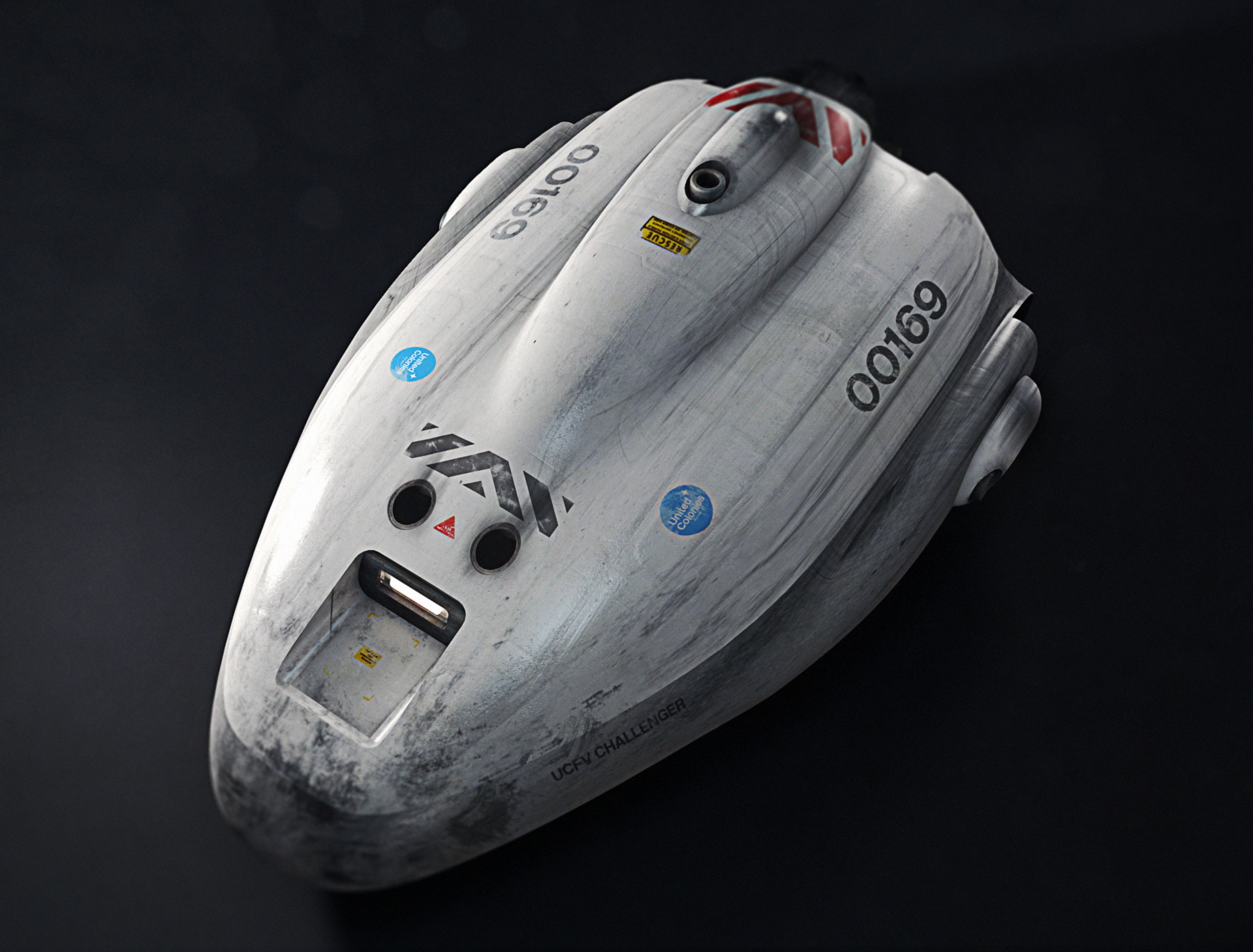 Artstation Escape Pod Sci Fi Concept Art Cinema 4d Photoshop NBKomputer