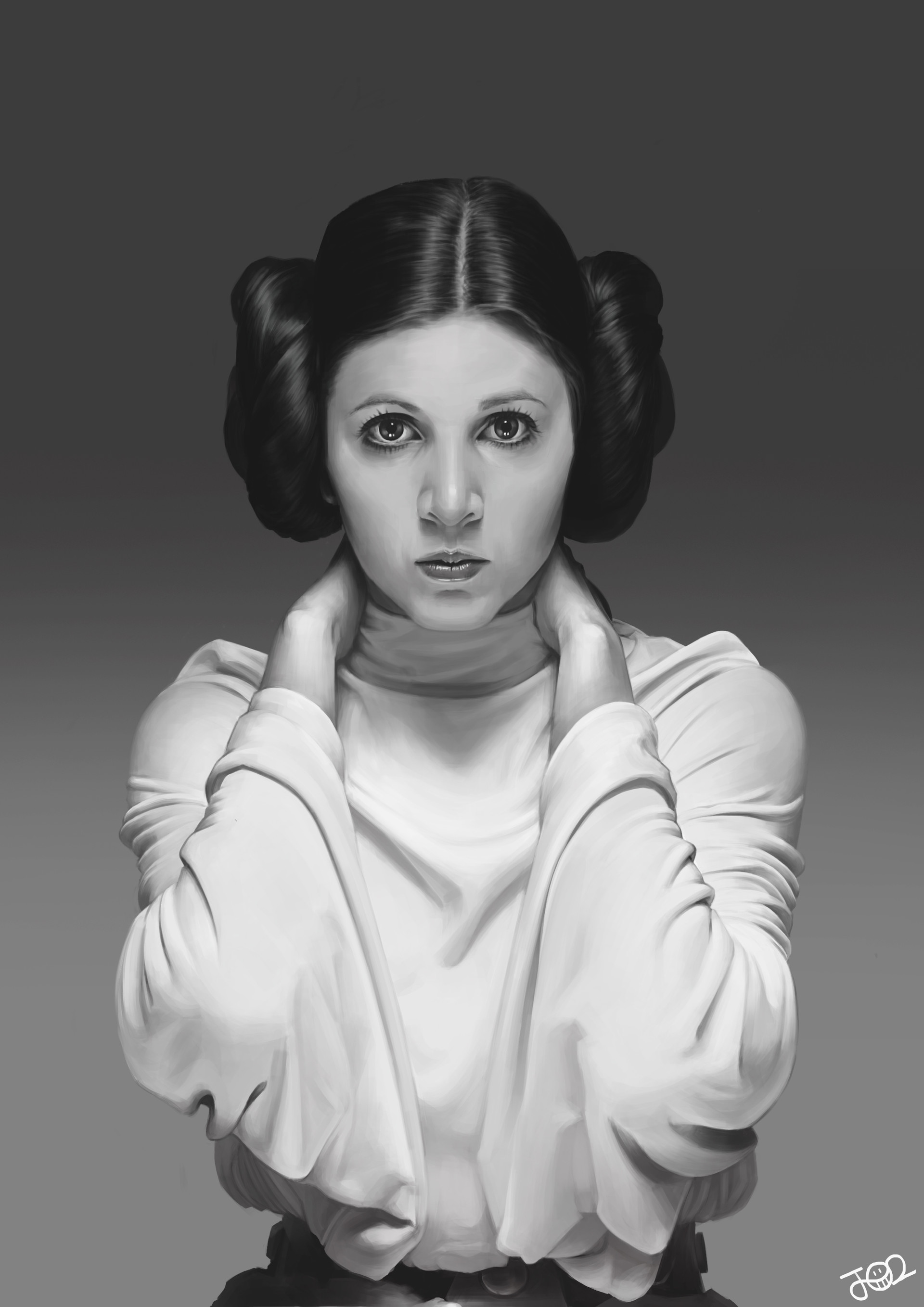 ArtStation - Carrie Fisher 'Princess Leia'