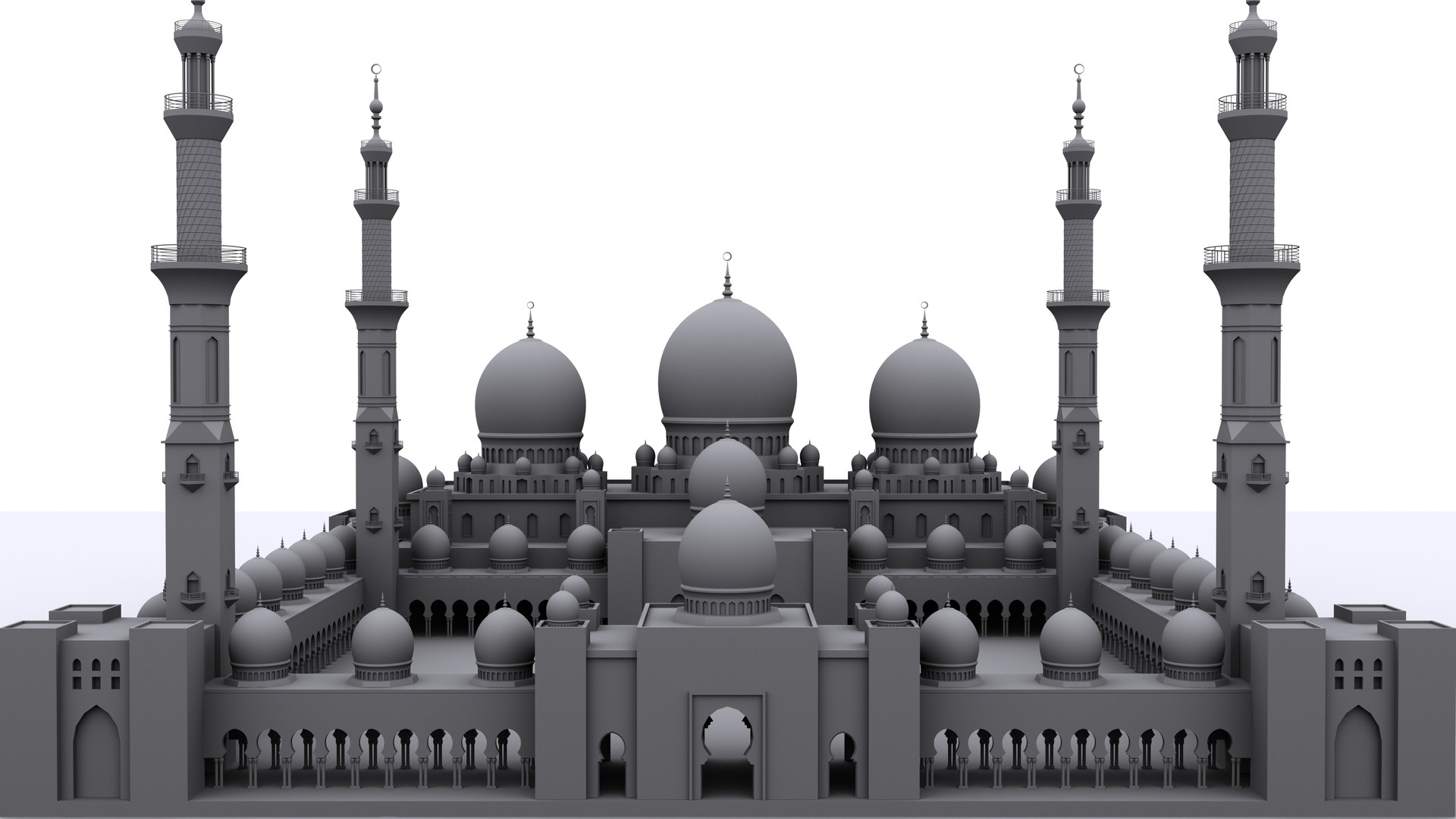 Artstation Sheikh Zayed Mosque Arijit Guha