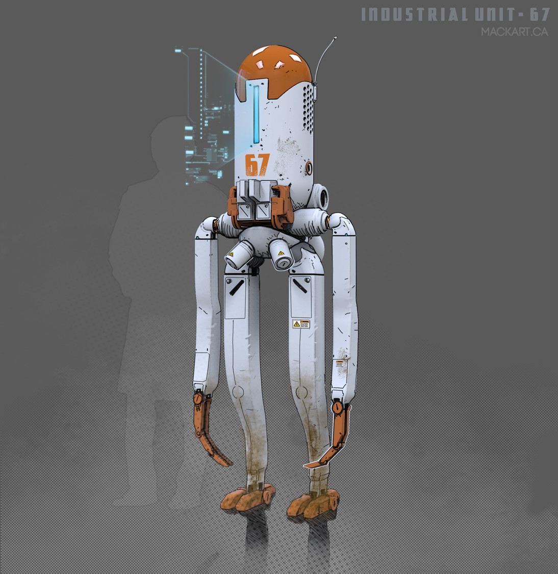 First generation Industrial Bot. Used to handle hazardous materials.
