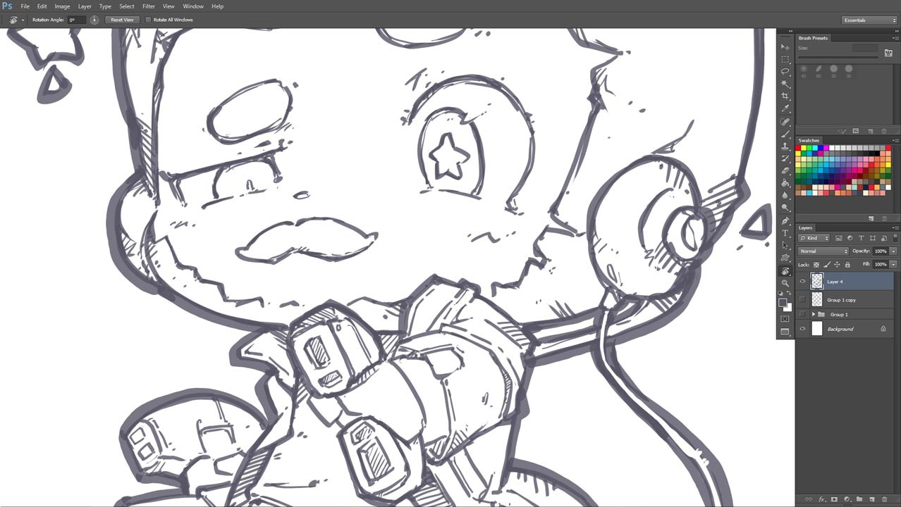 Artstation 459 Star Lord Lineart Jr Pencil