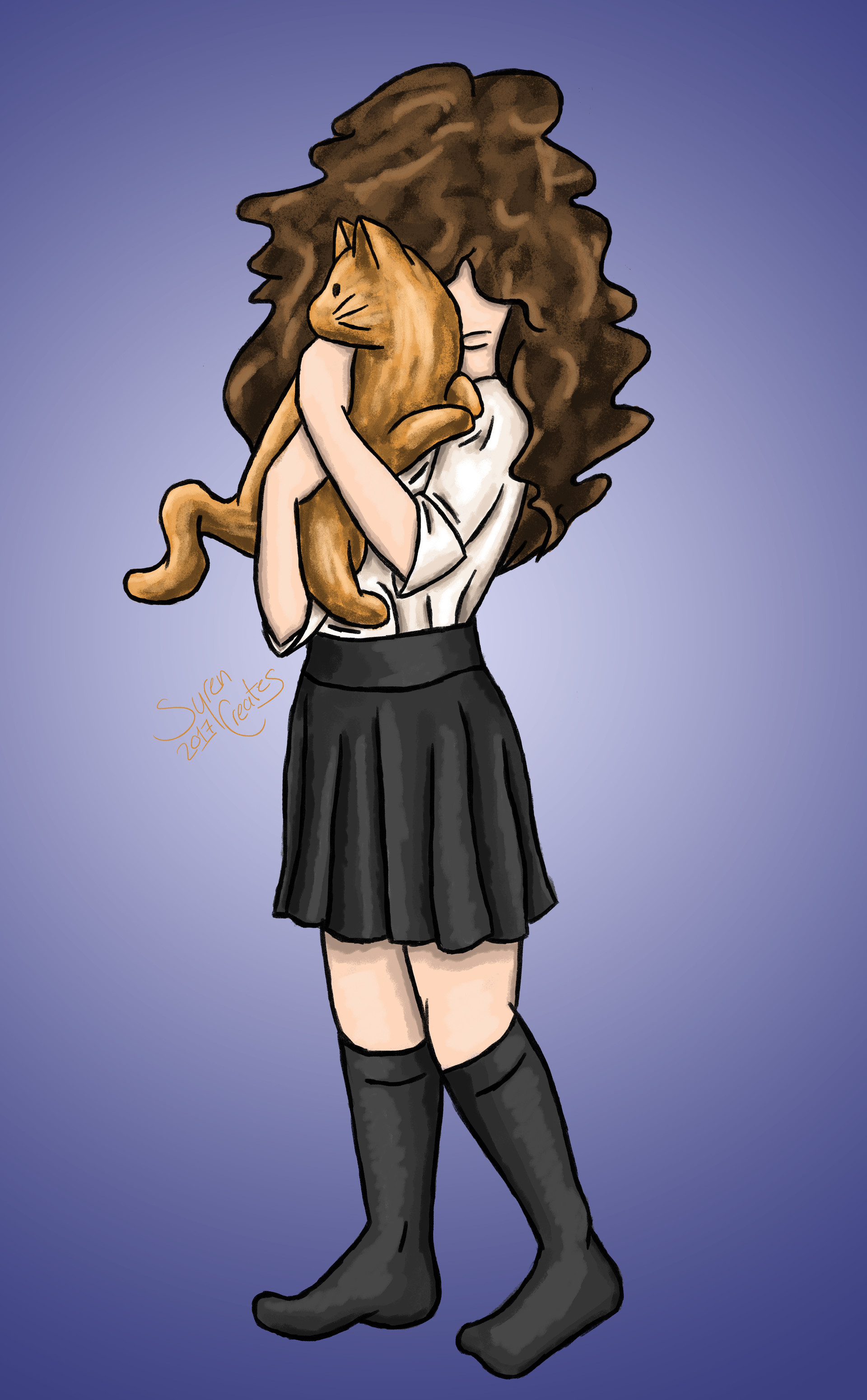 ArtStation Hermione and Crookshanks