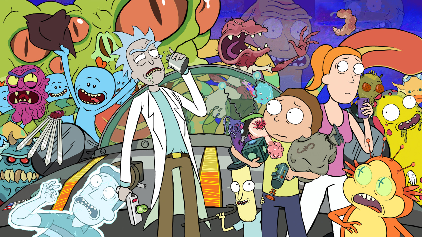 Artstation Rick And Morty Print And Charms Angus Wyatt