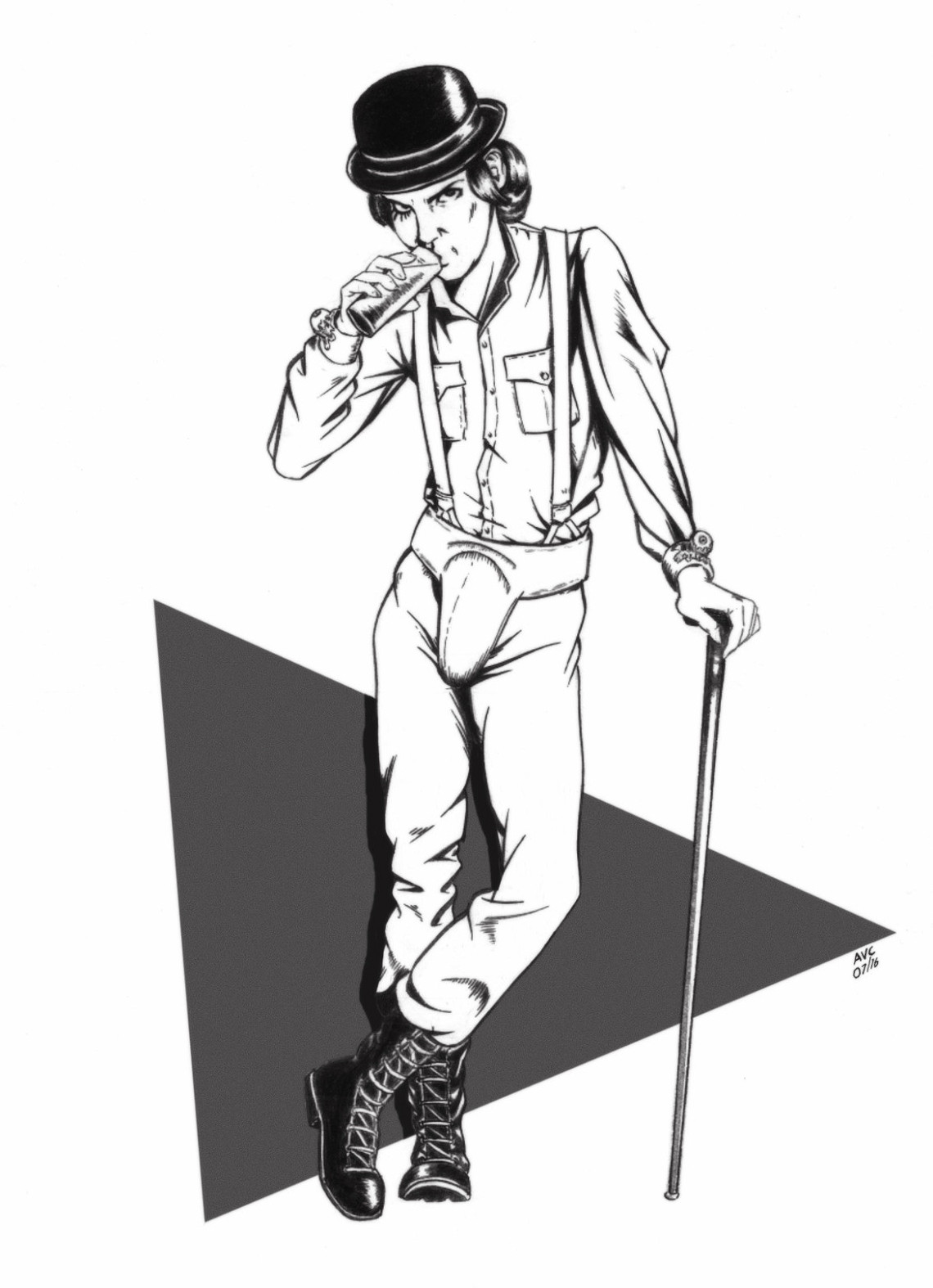 a clockwork orange alex drawing