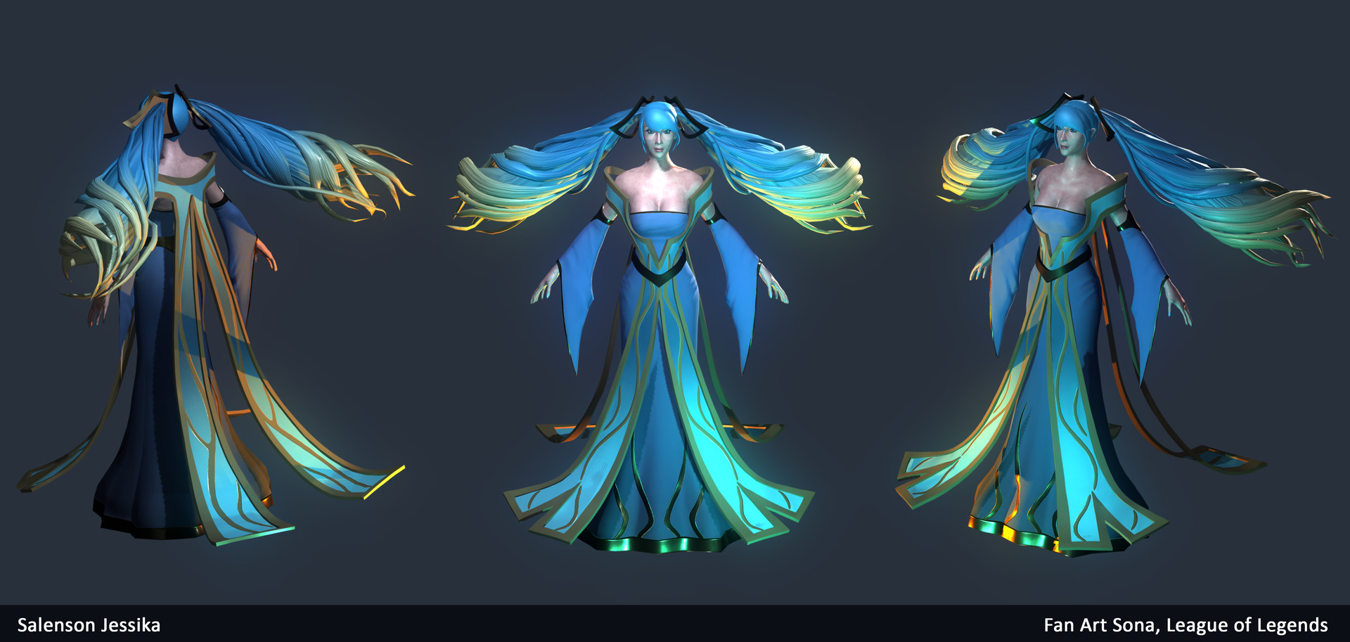 Artstation Sona League Of Legends Fan Art Jessika Salenson