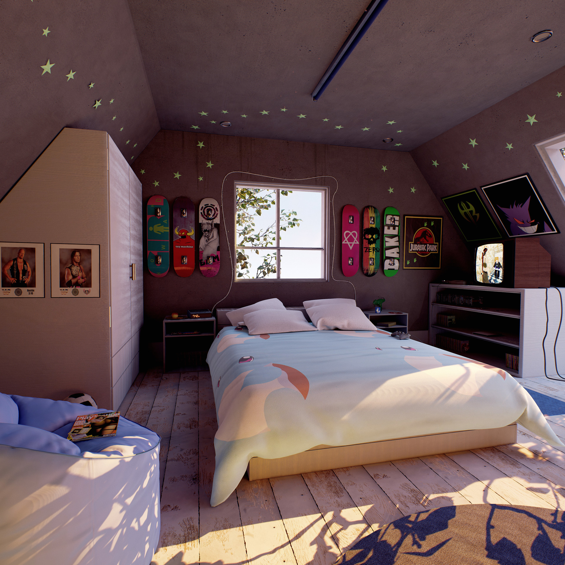 ArtStation UV Light Bedroom