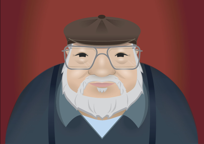 Artstation George R R Martin Caricature Sanaa Al Hassani