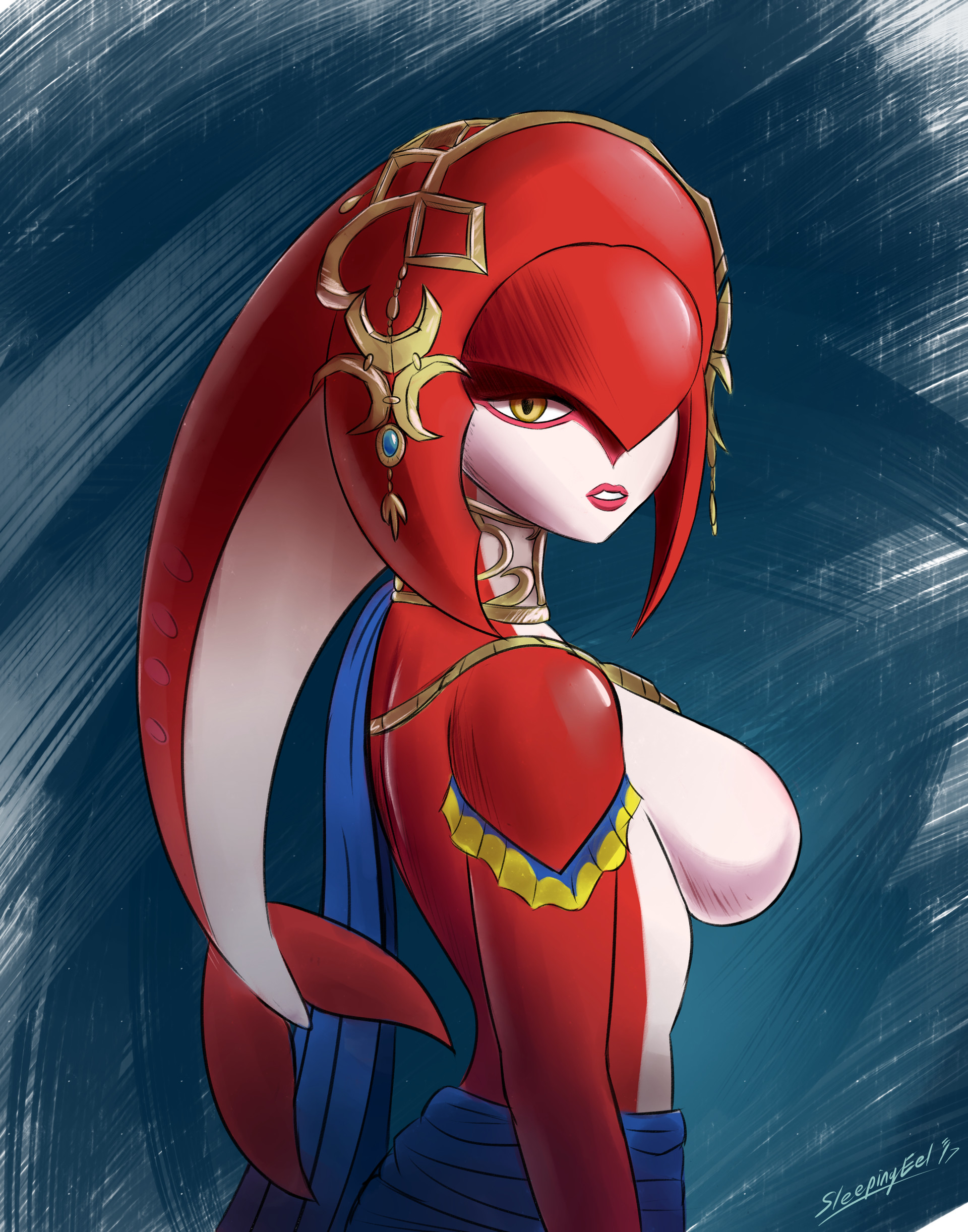 Mipha of Breath of the Wild.