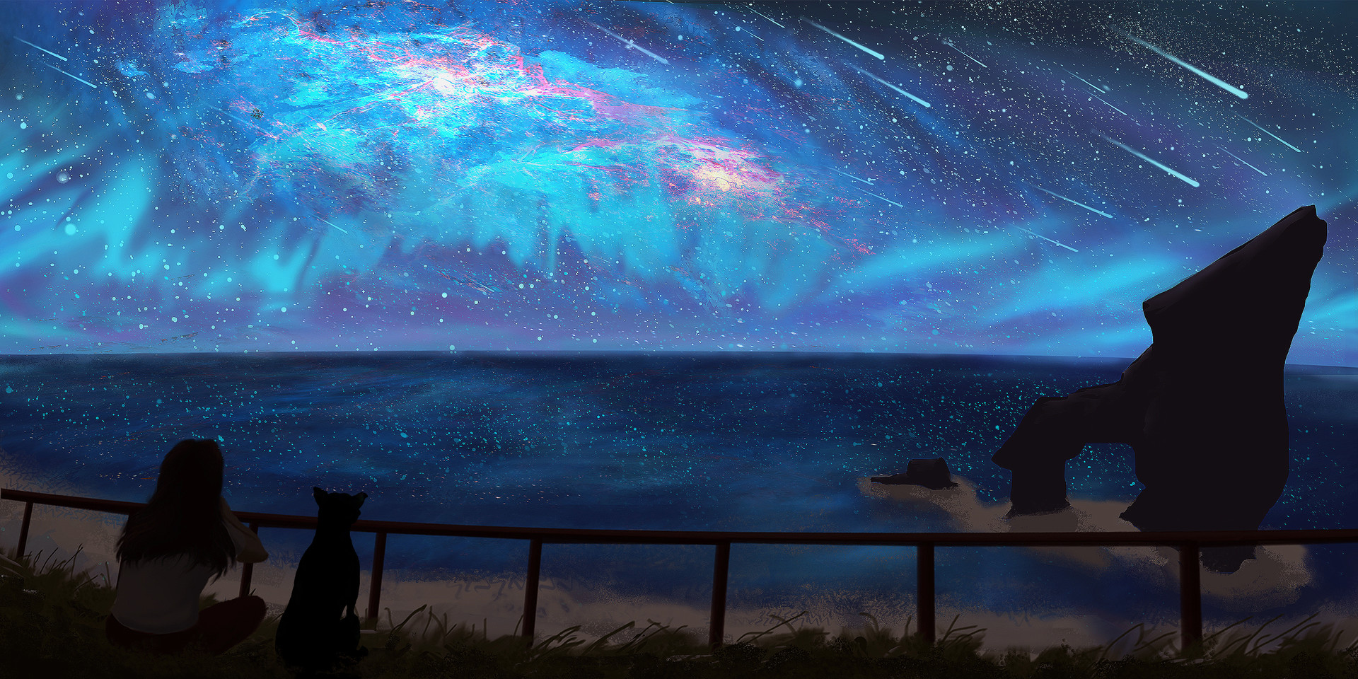 ArtStation - Beautiful Night Sky