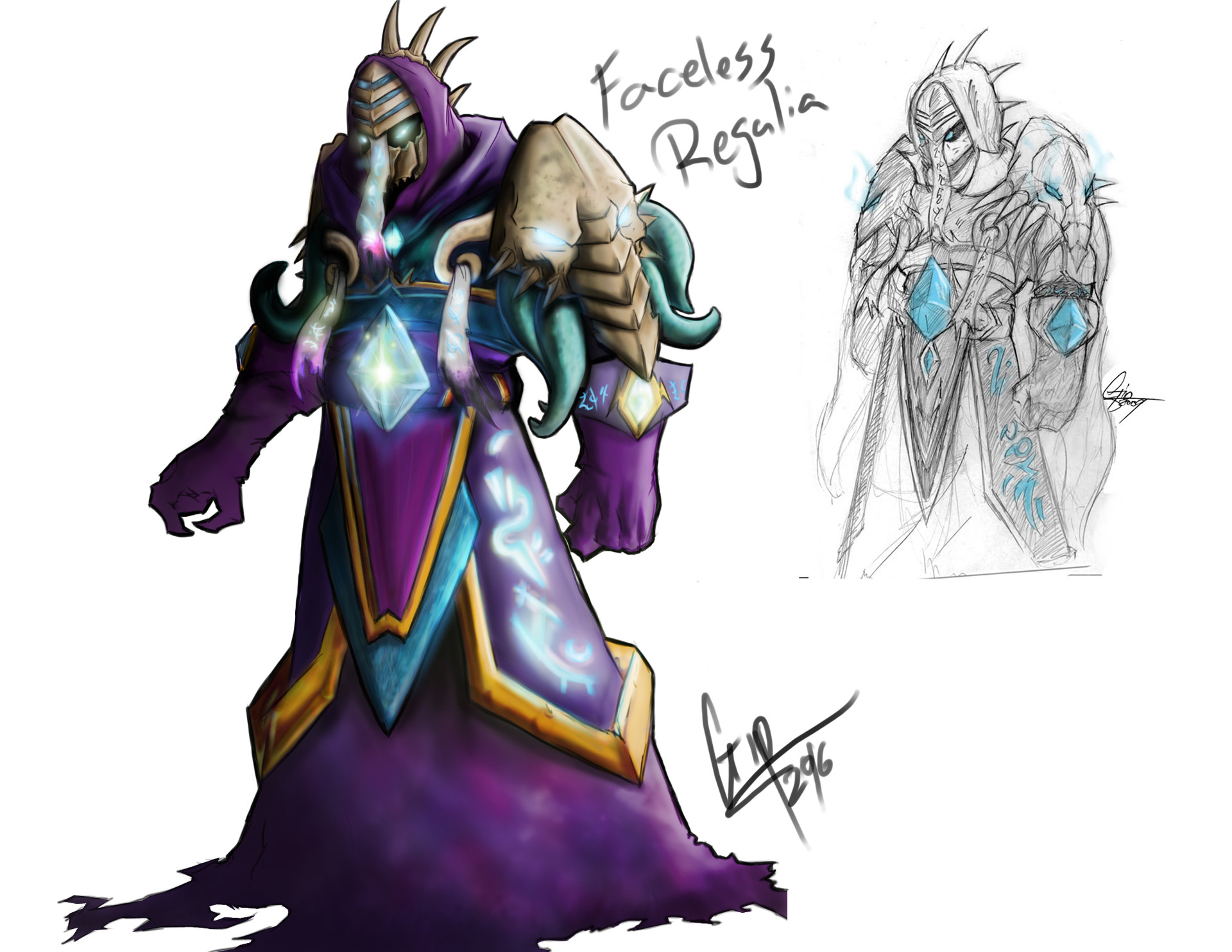 Artstation Faceless Regalia Armor Concept Giovanni Rosa