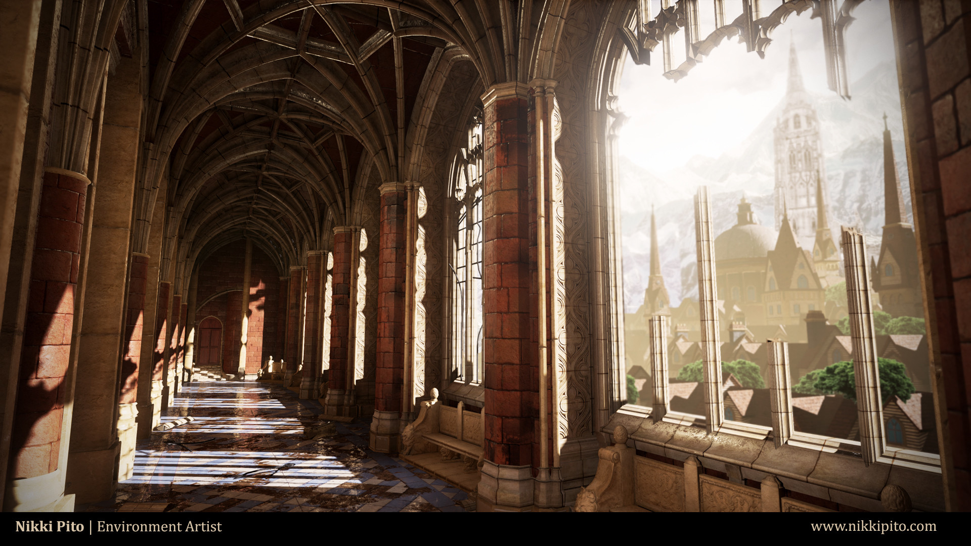 Artstation Gothic Hallway