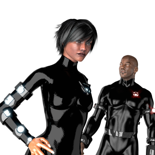 I didn't quite like these poses, so I ended up tweaking them a bit.