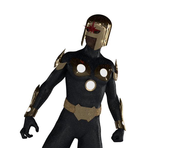 Just starting out here, trying to nail down the textures and materials of the suit.