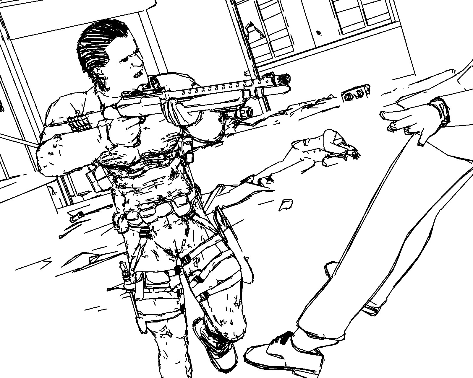 The line render from Blender using the Freestyle renderer.