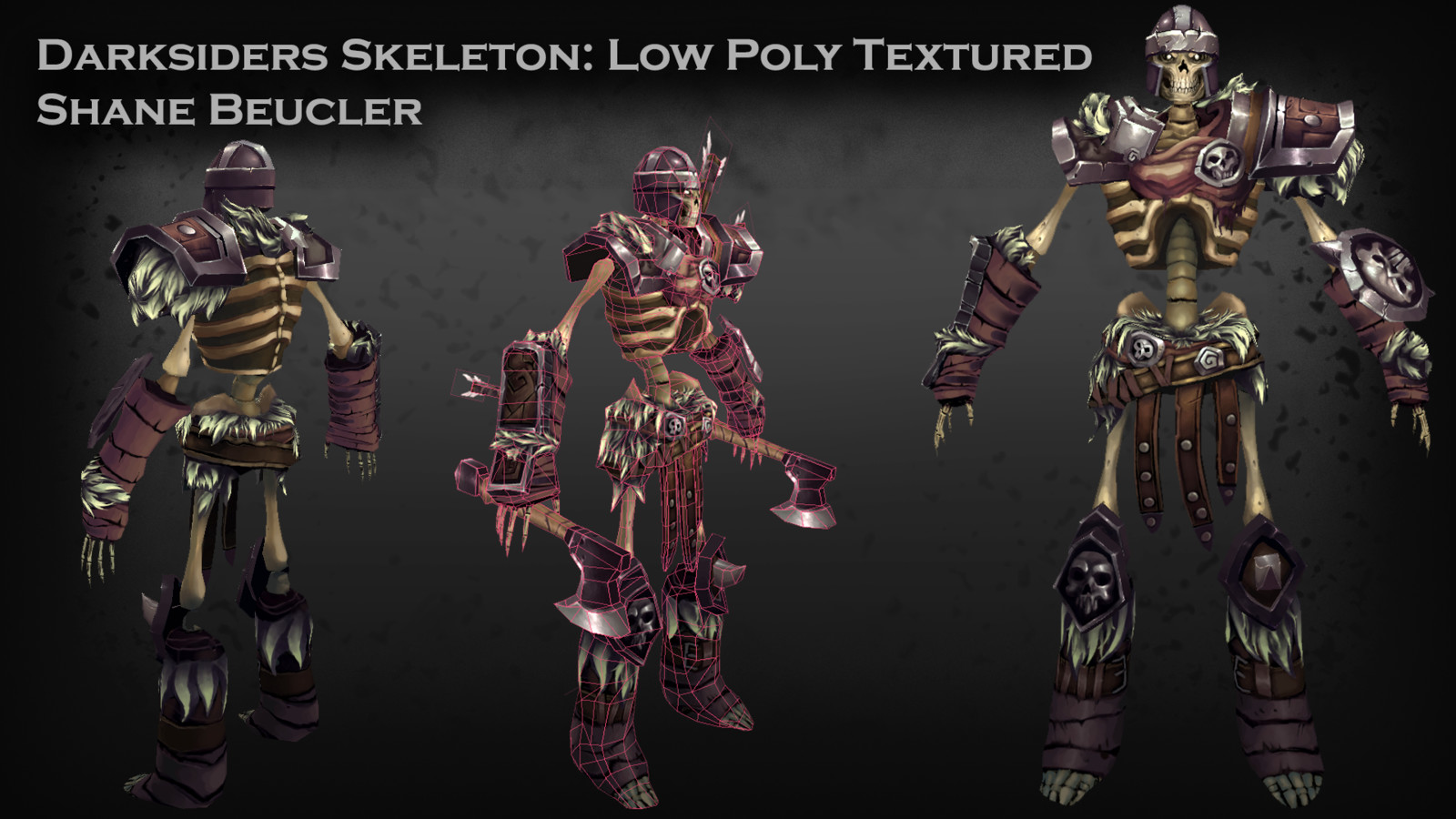Shane Beucler - Low Poly Darksiders Skeleton