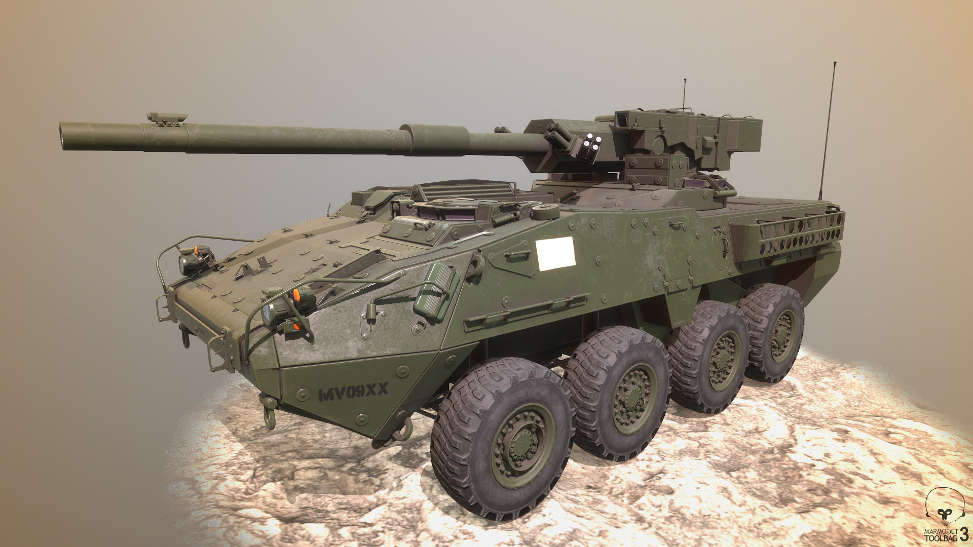 Stryker 1128 Mgs Buy Royalty Free 3d Model By Alexandr Zhilkin