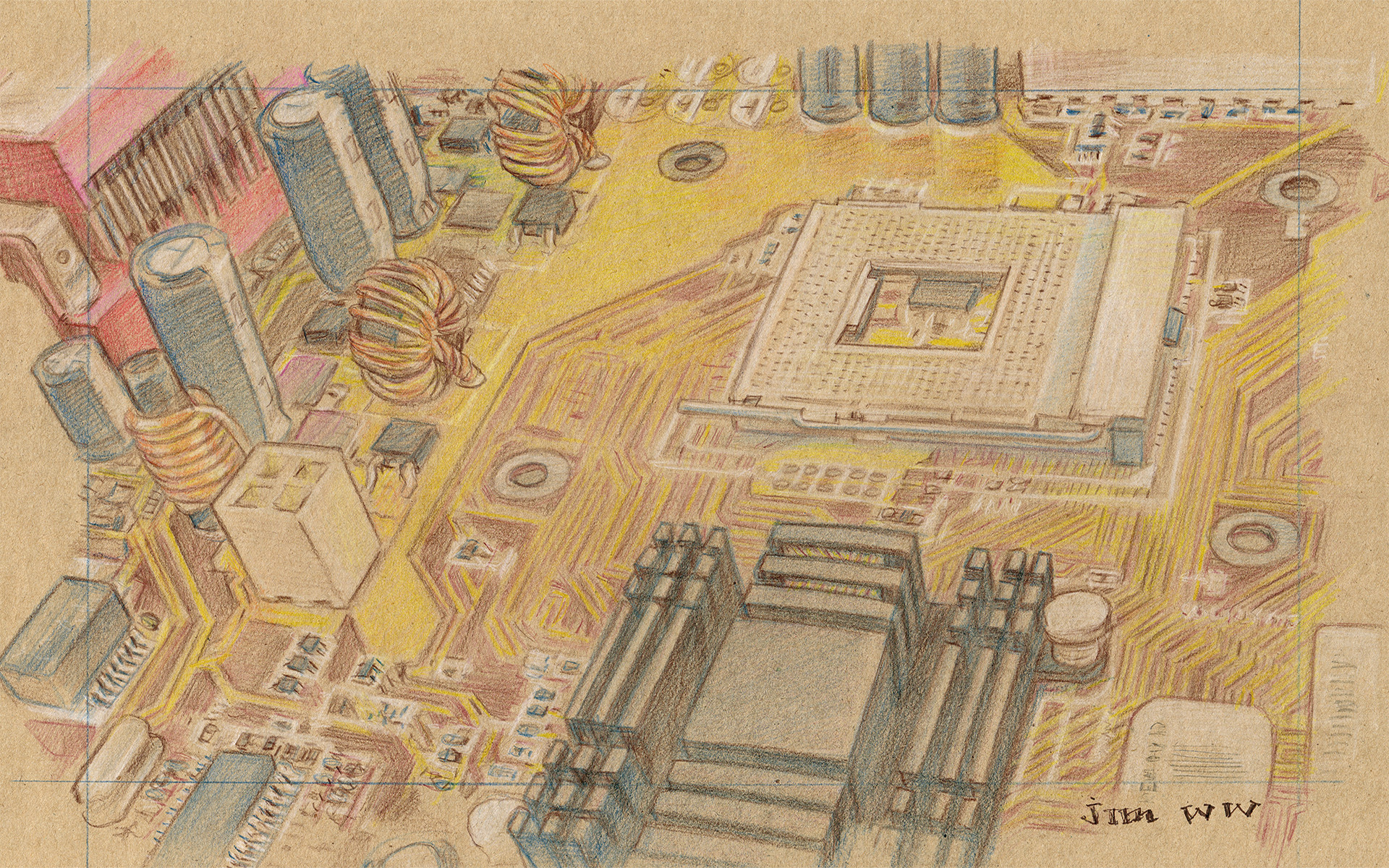 ArtStation electronic landscapes