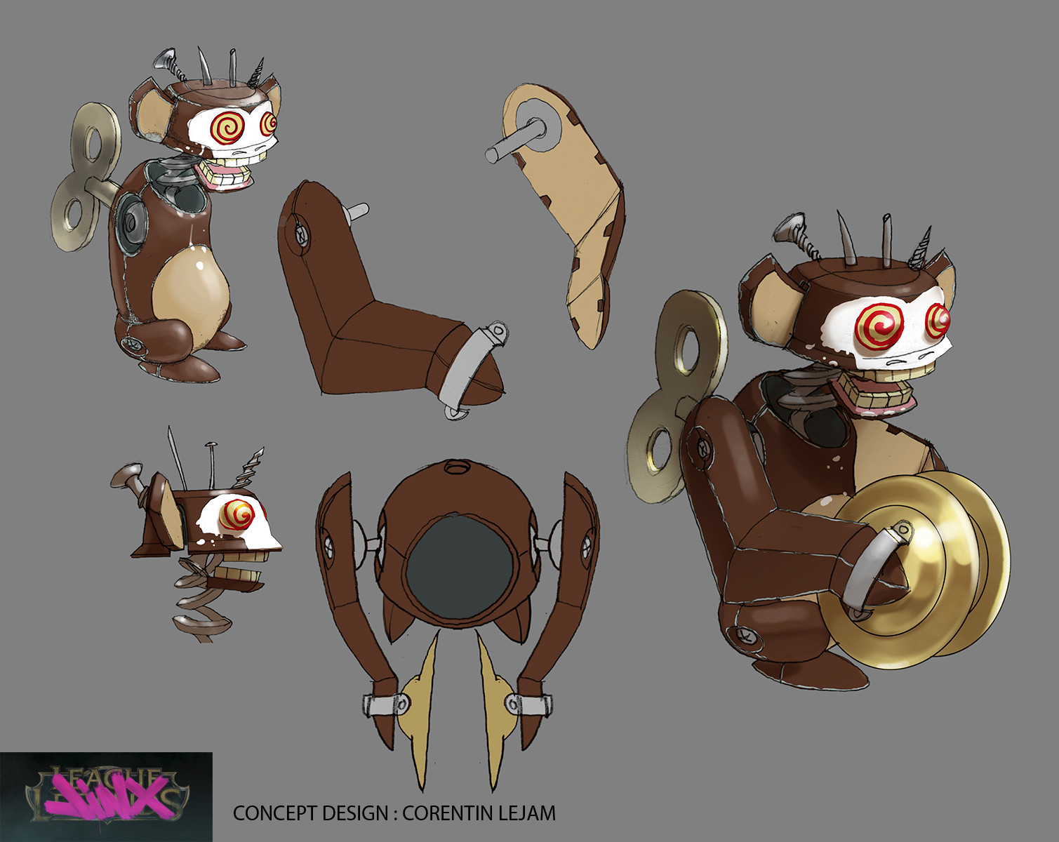 Monkey toy design.