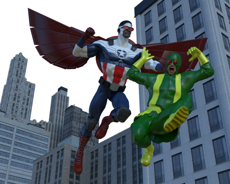 One of the first basic renders out of Blender.