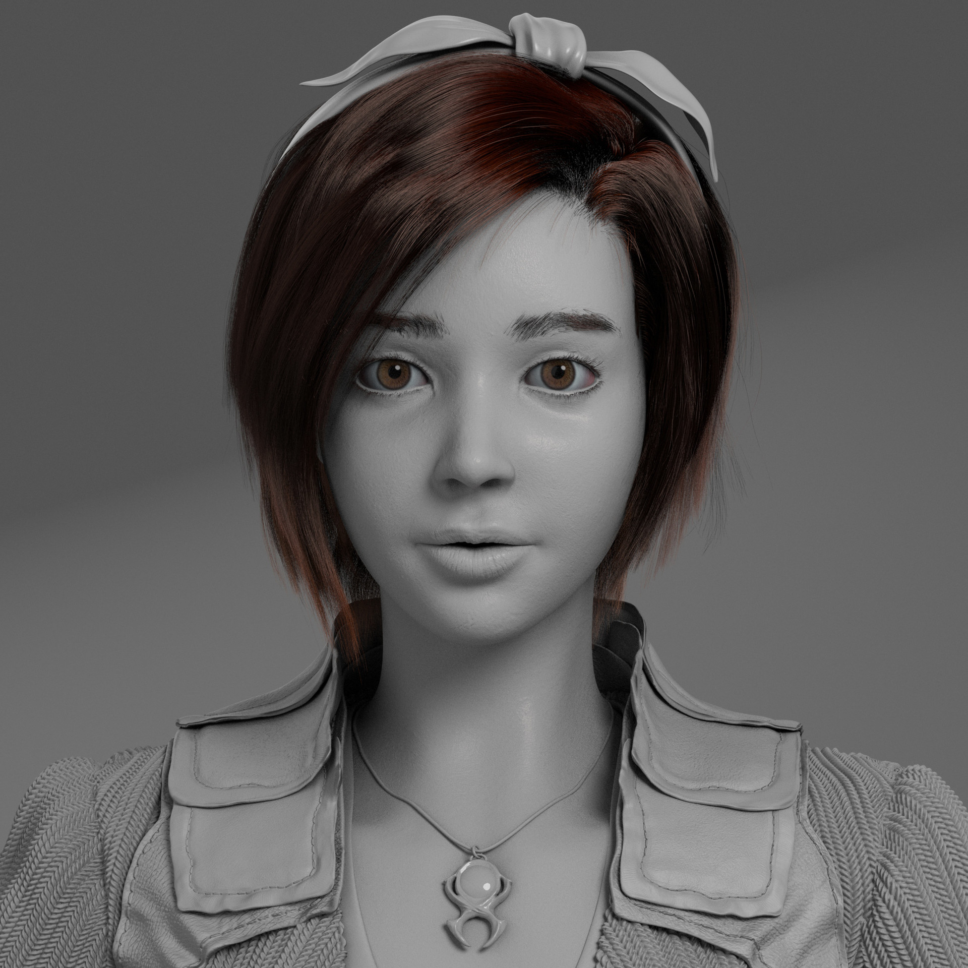 ArtStation - Diablo3 Leah Fan art WIP Arnold test render