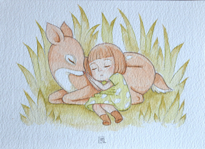 Sleeping with deer