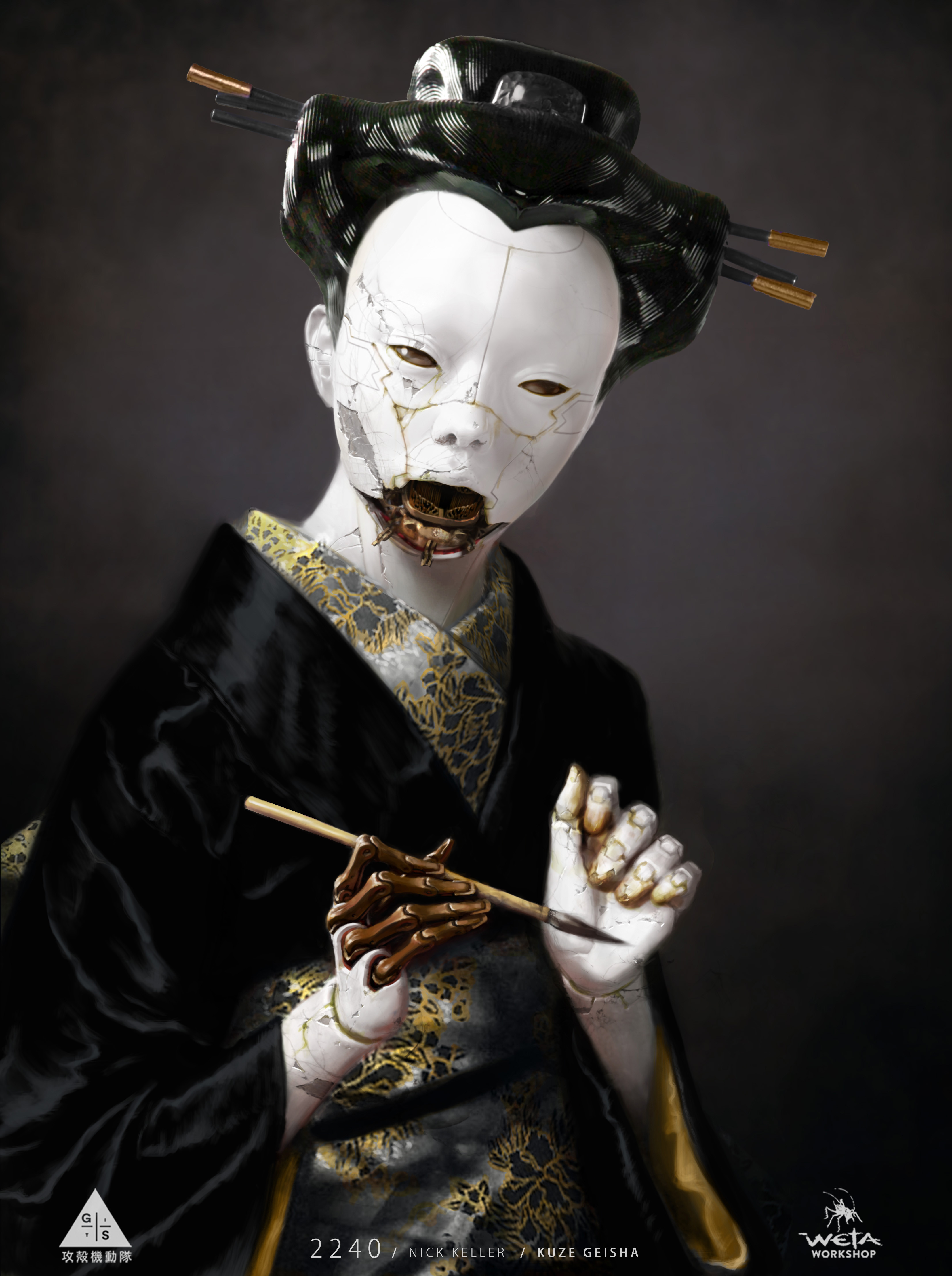Kuze's Geisha Design - Artist: Nick Keller