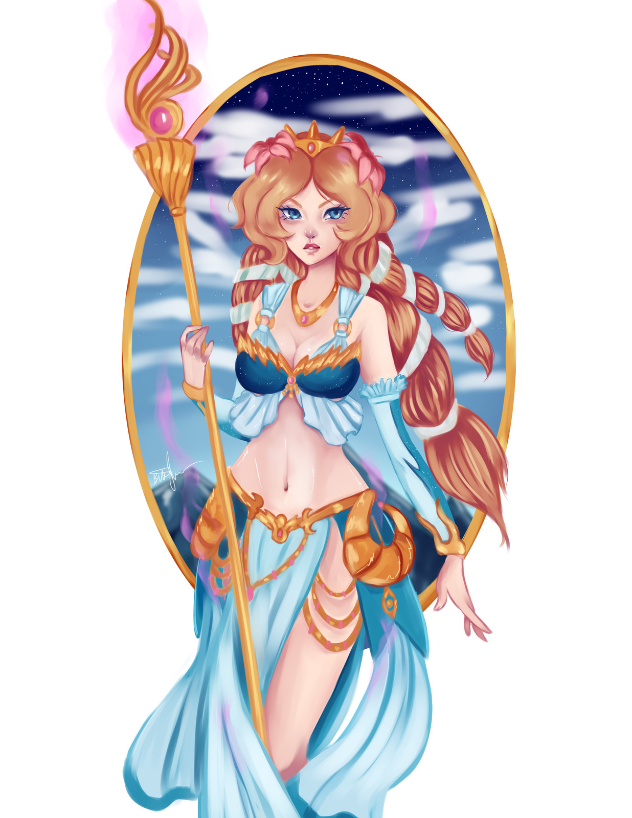 Aphrodite fanart, from Smite. 

completion