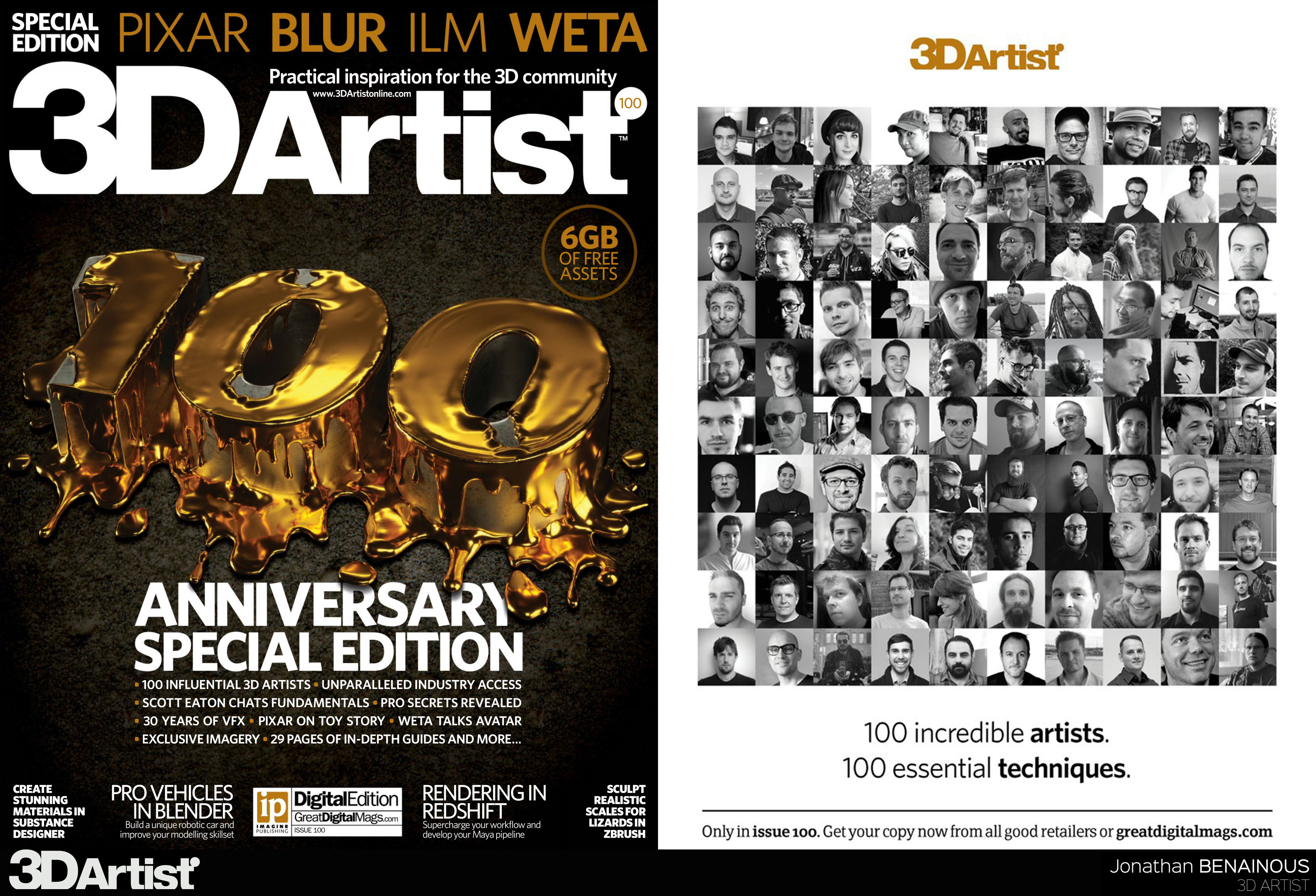 Artstation 3d Artist Issue 100 100 Influential Artists By