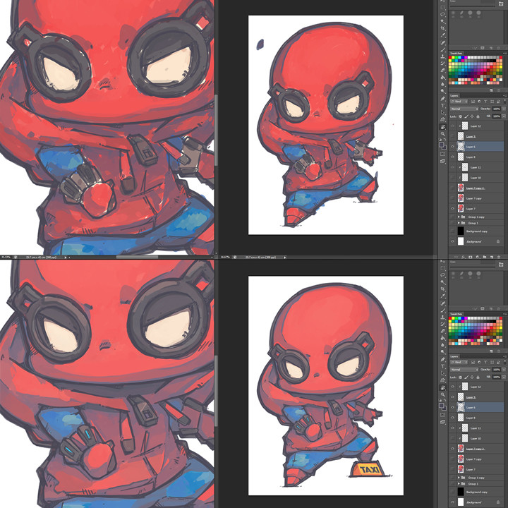 Artstation 479 Spiderman Homemade Jr Pencil