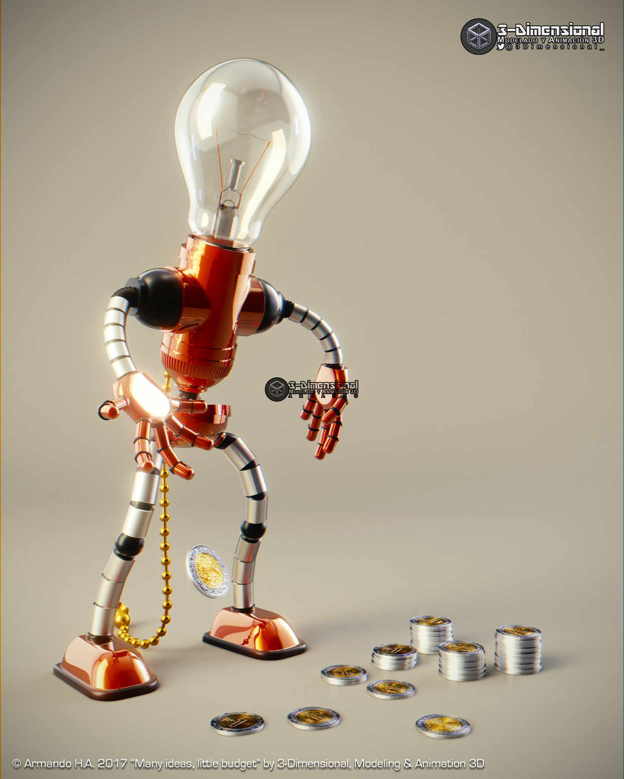 "Many ideas, little budget" (Original)
