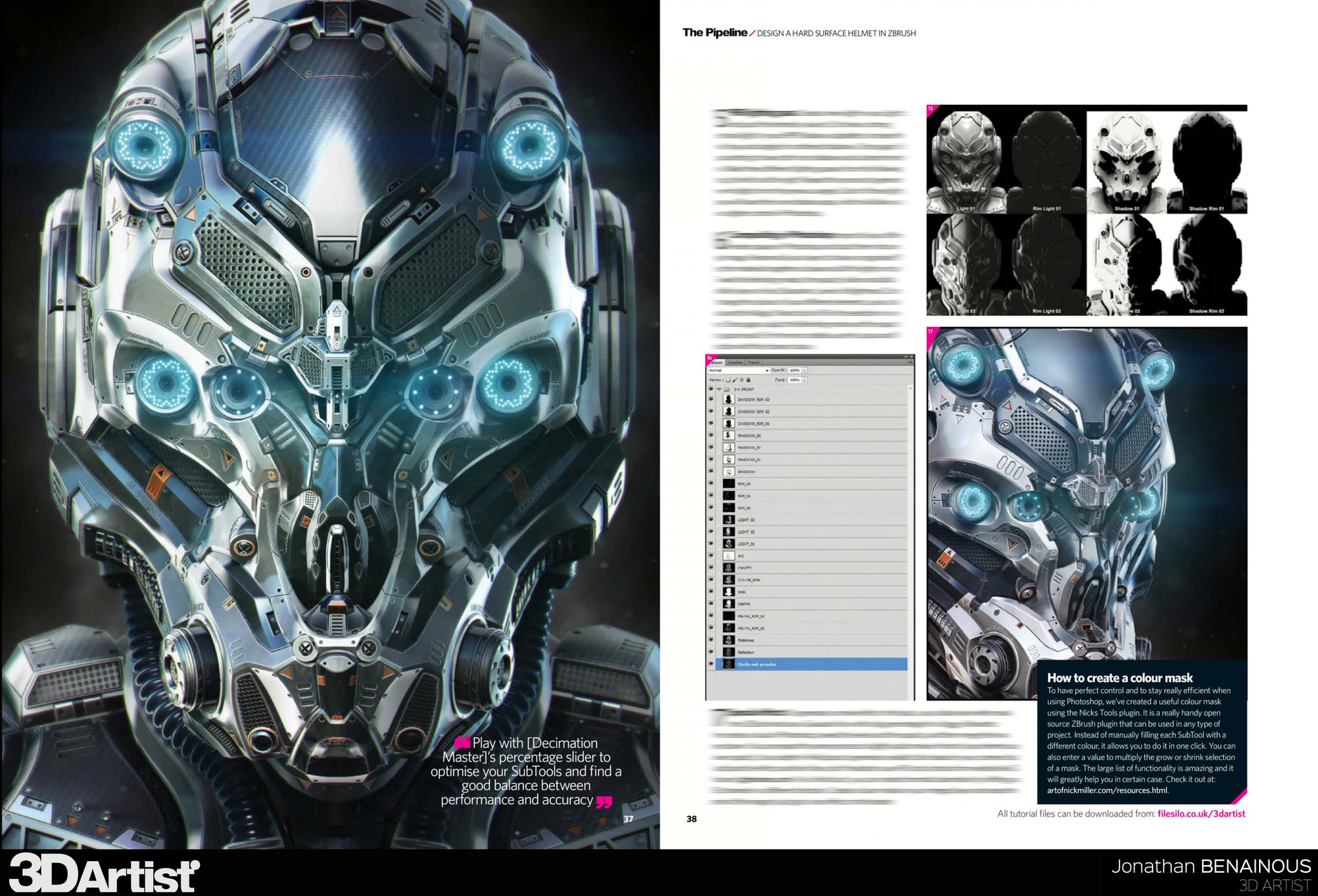 Artstation 3d Artist Issue 84 Design A Hard Surface Helmet