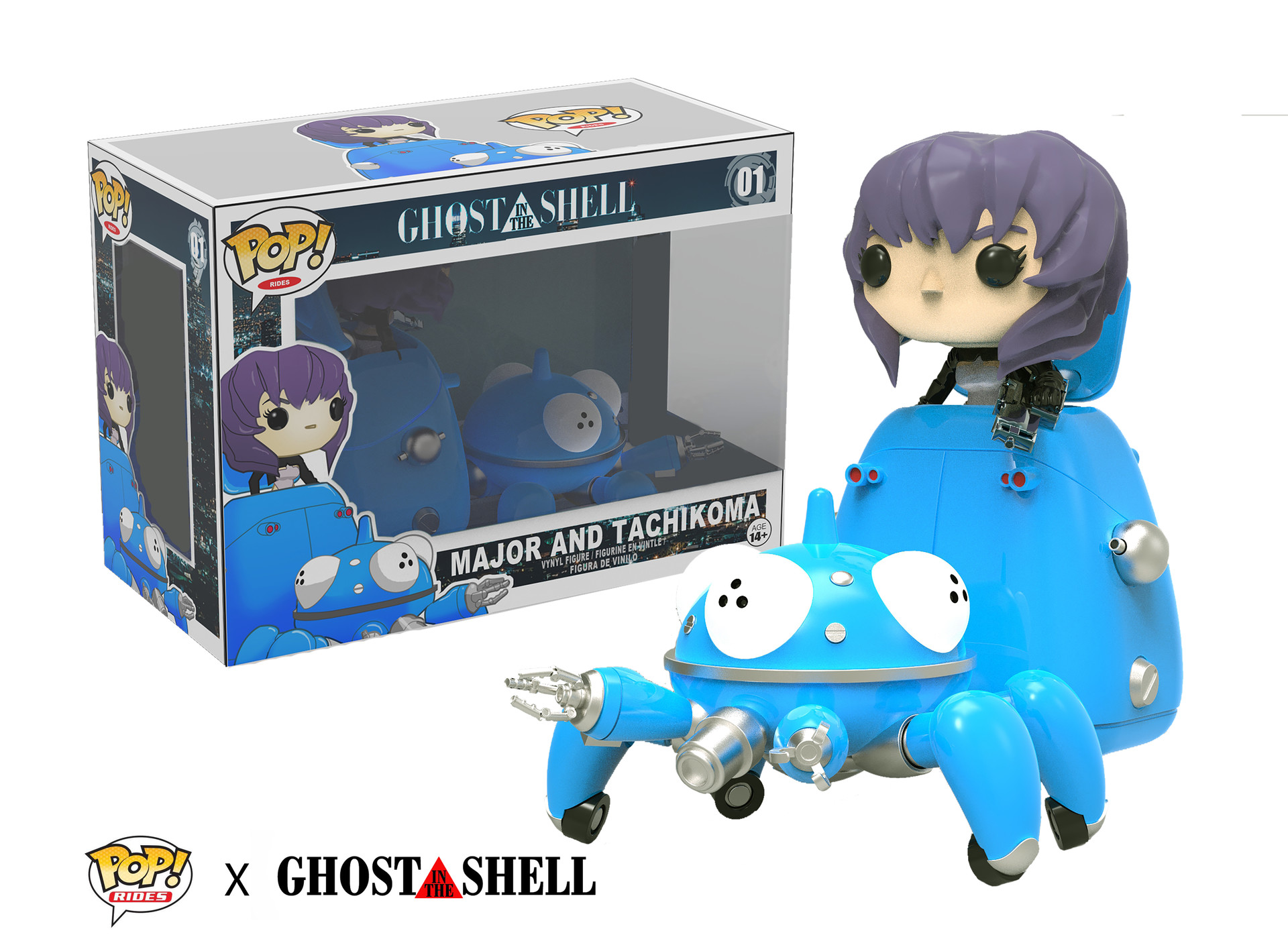 Artstation Major And Tachikoma In Funko Pop Ride Theme