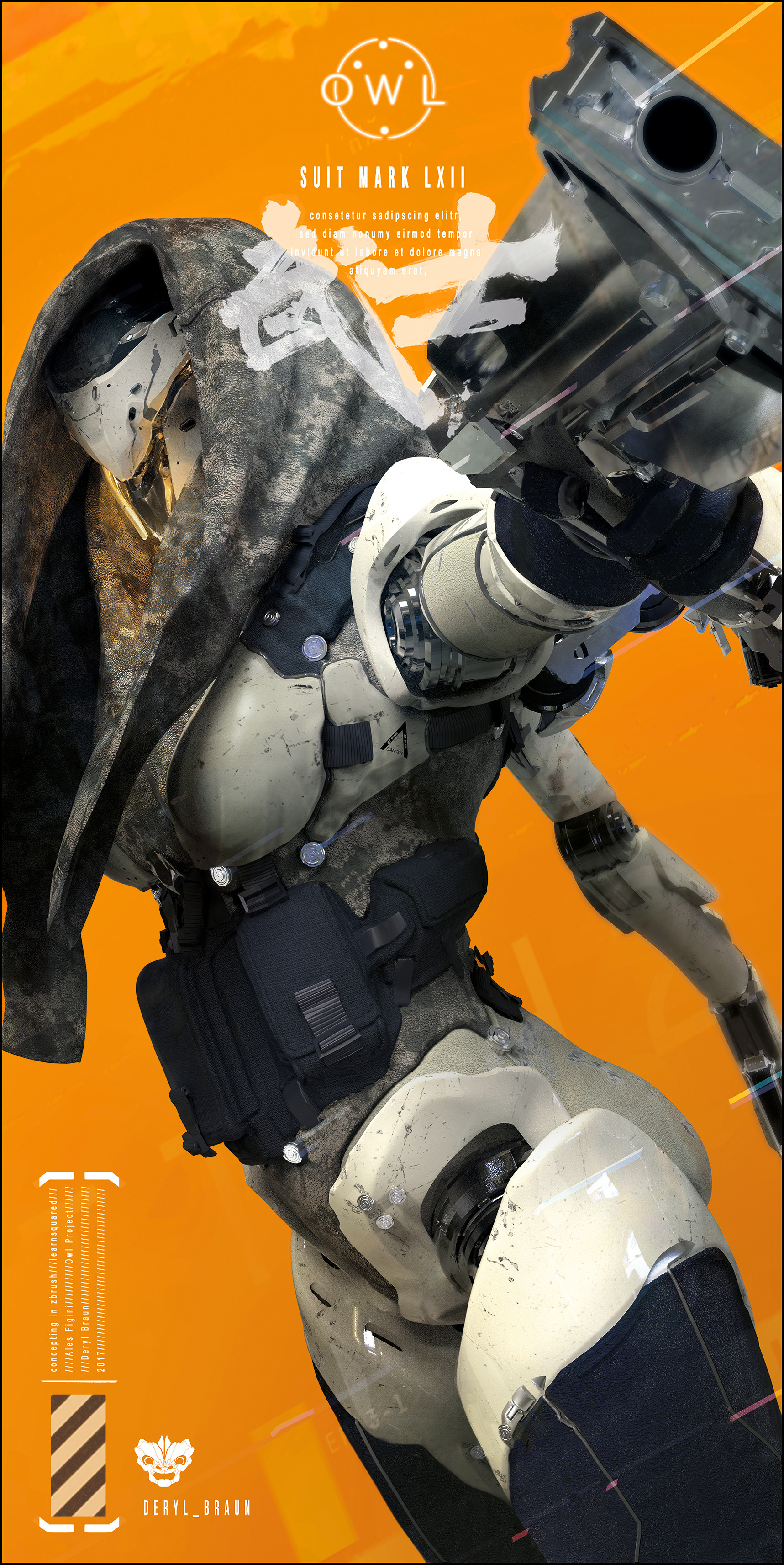 Artstation Owl Suit Deryl Braun