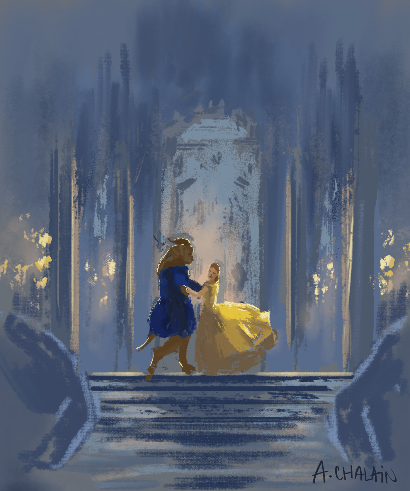 Artstation Painting Beauty The Beast Anne Mirela Chalain